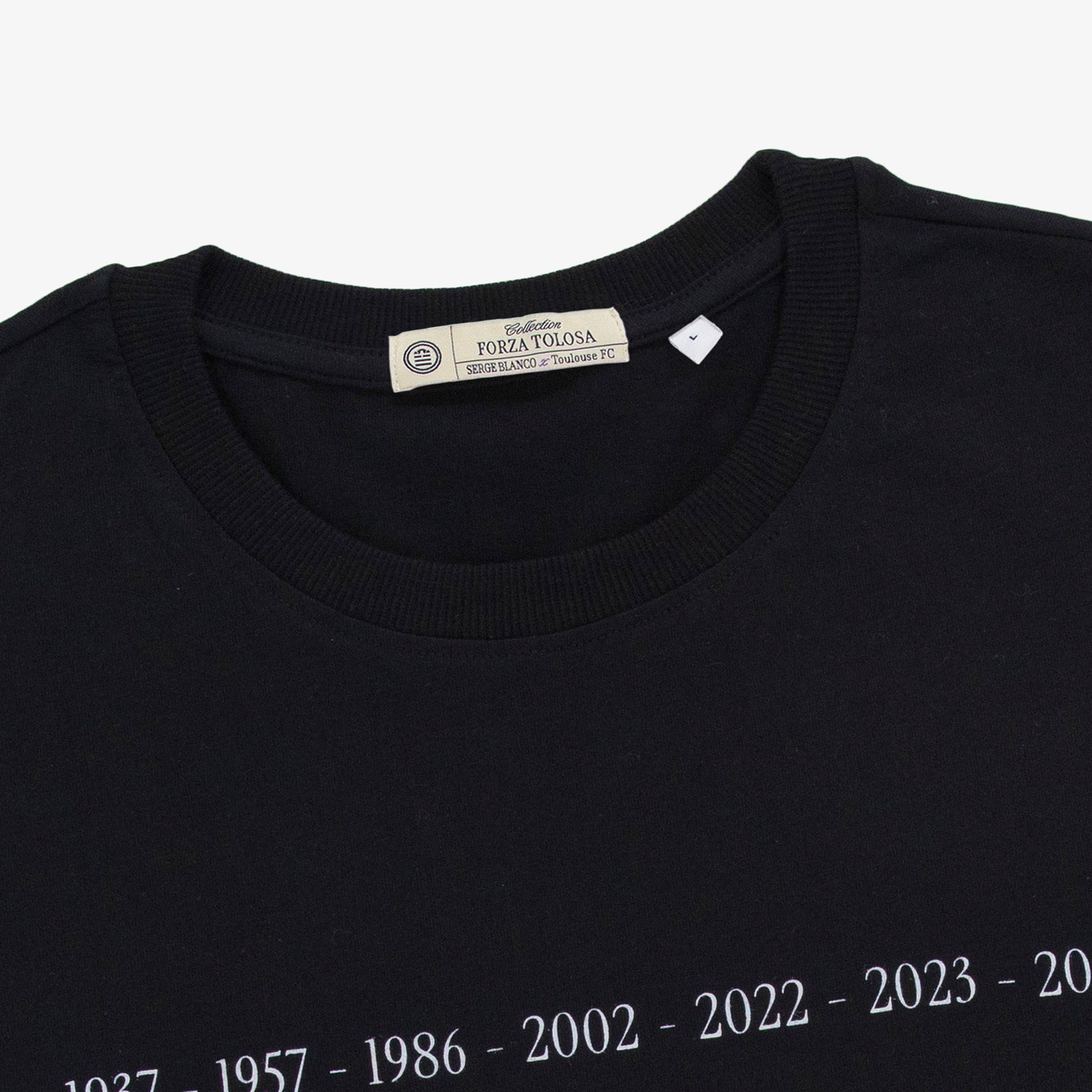 Short-sleeved cotton T-shirt SERGE BLANCO Black