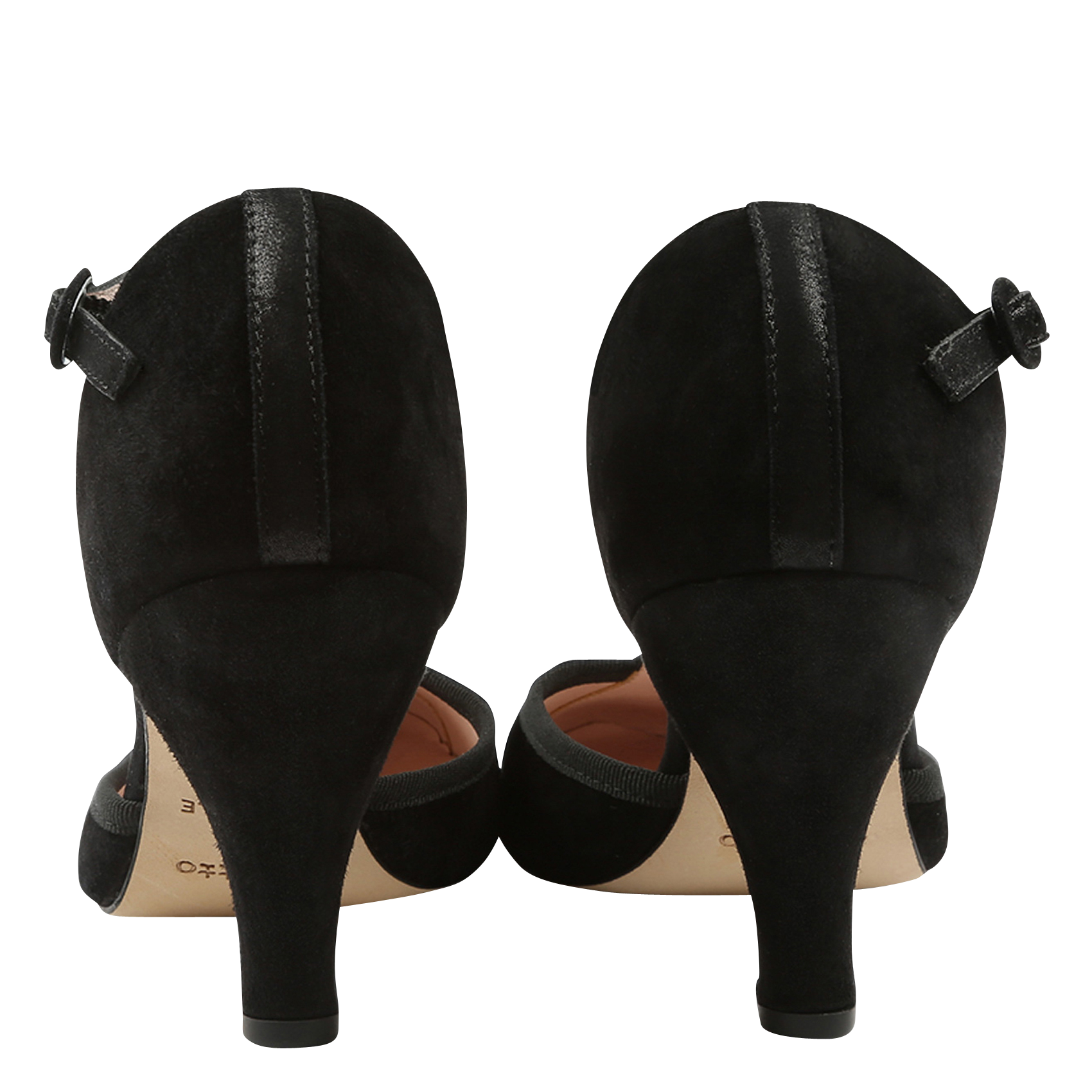 Leren T-strap-pumps met hak REPETTO Zwart