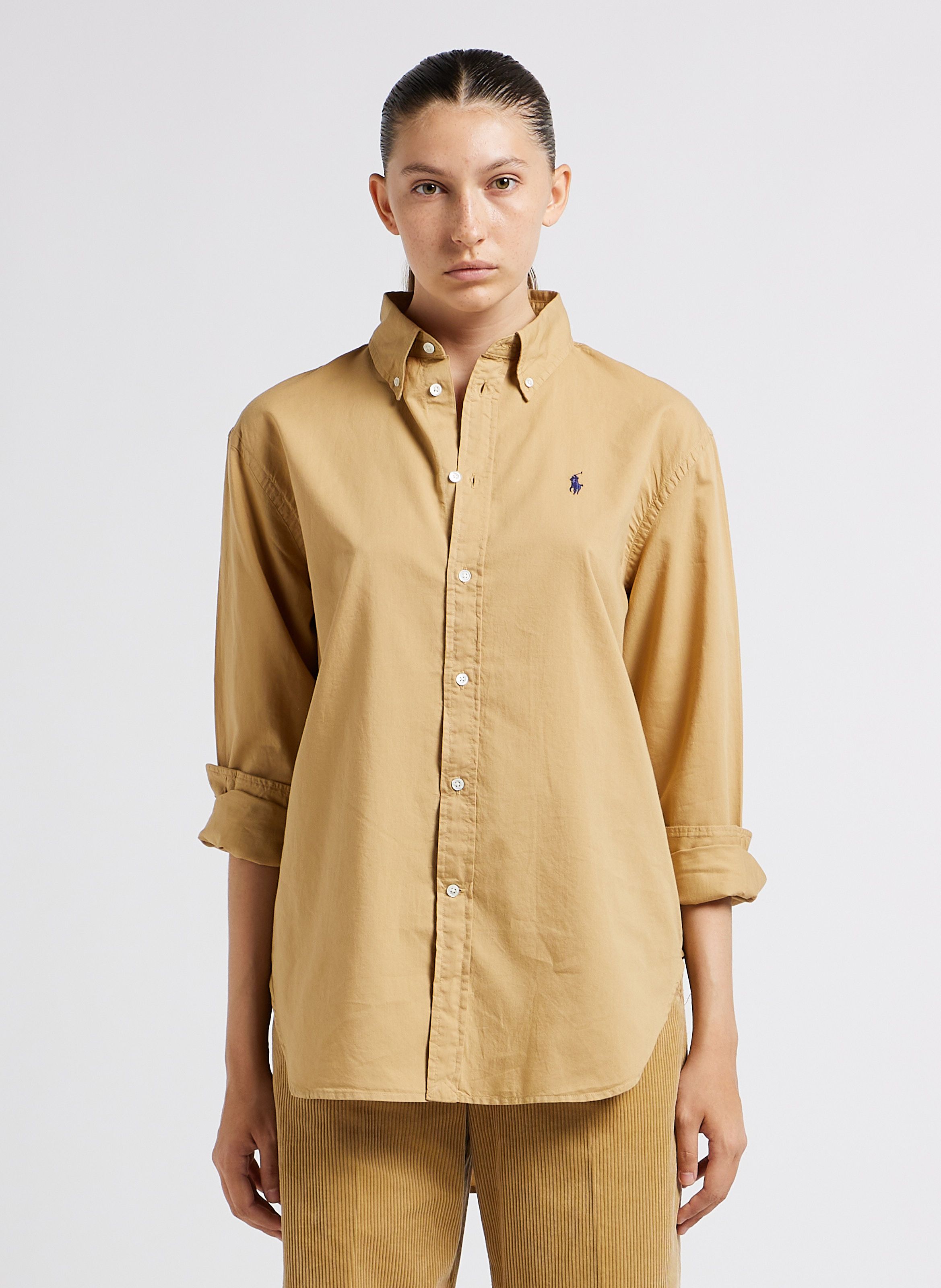 Chemise ralph lauren beige new arrivals