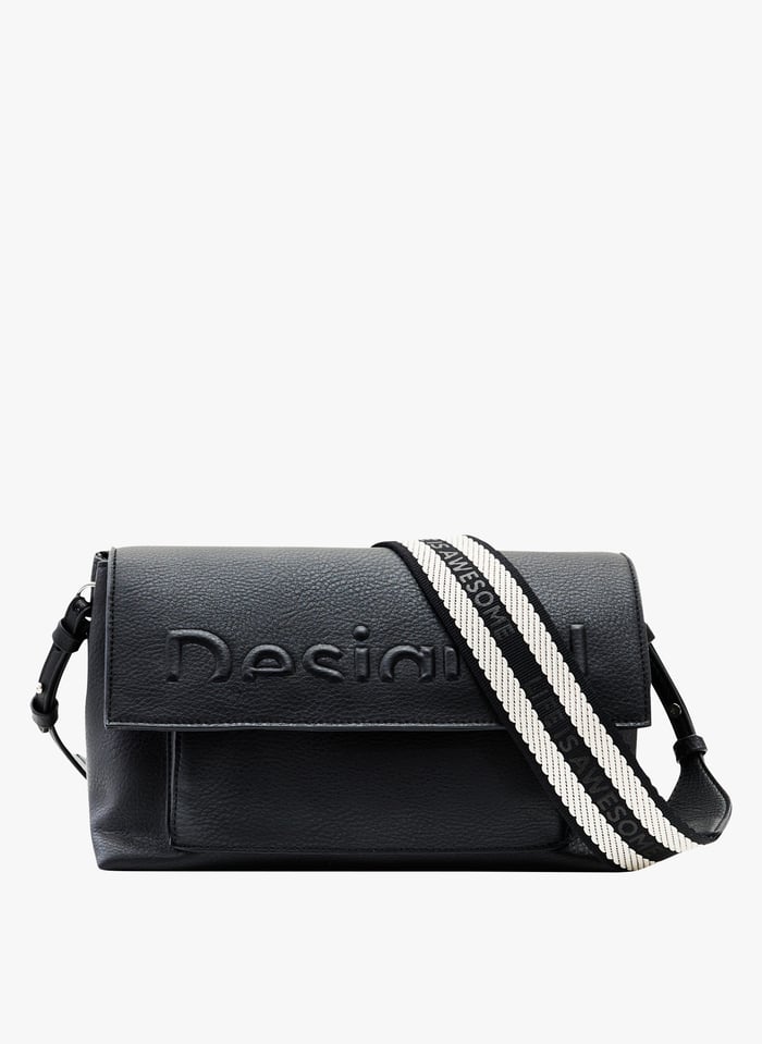 Sac desigual top cuir noir