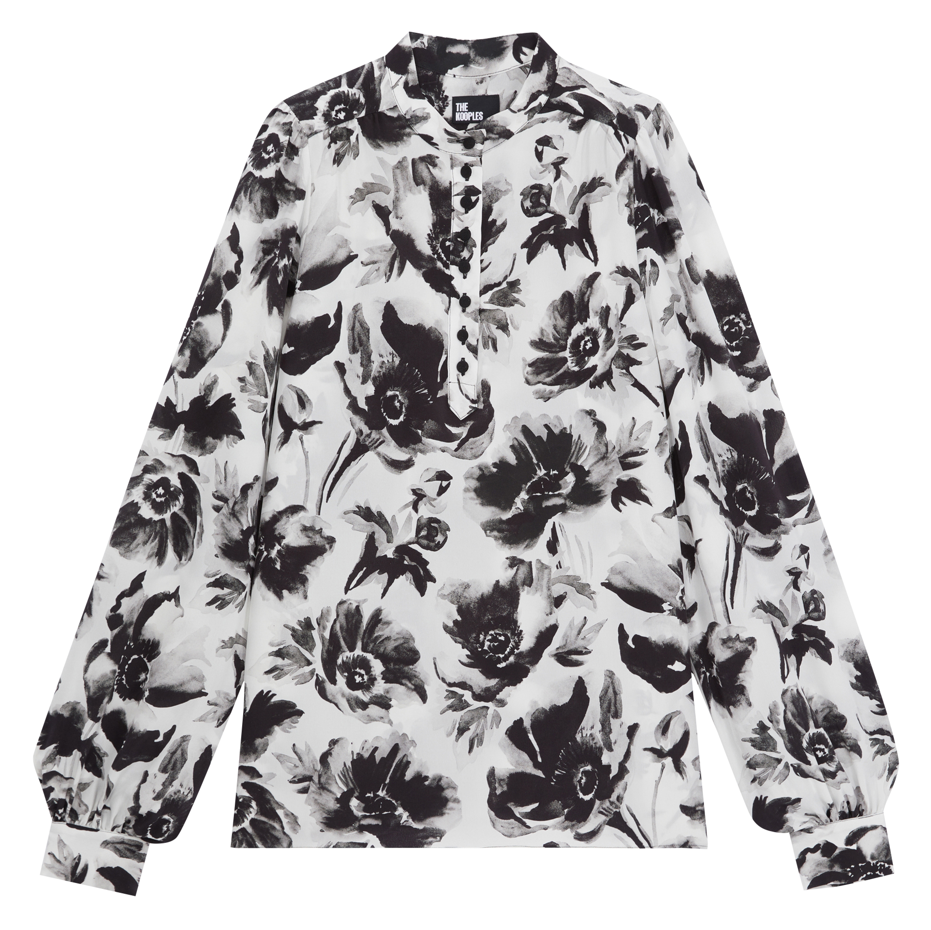 Round-neck floral pattern blouse THE KOOPLES