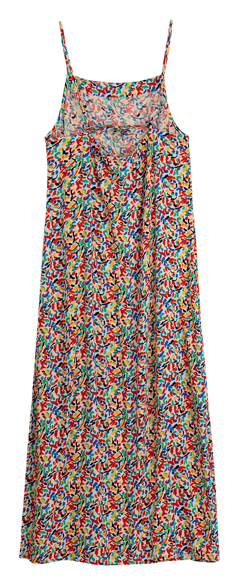 Halflange, rechte jurk met vierkante hals en print BOBO CHOSES Veelkleurig