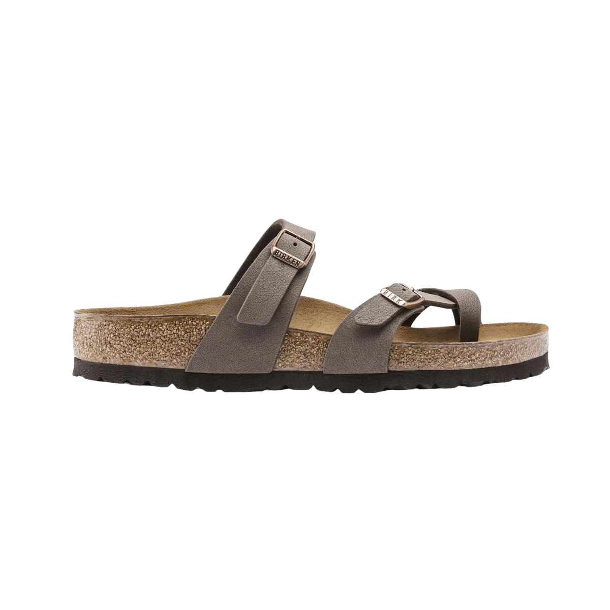 Faux leather sandals BIRKENSTOCK Brown