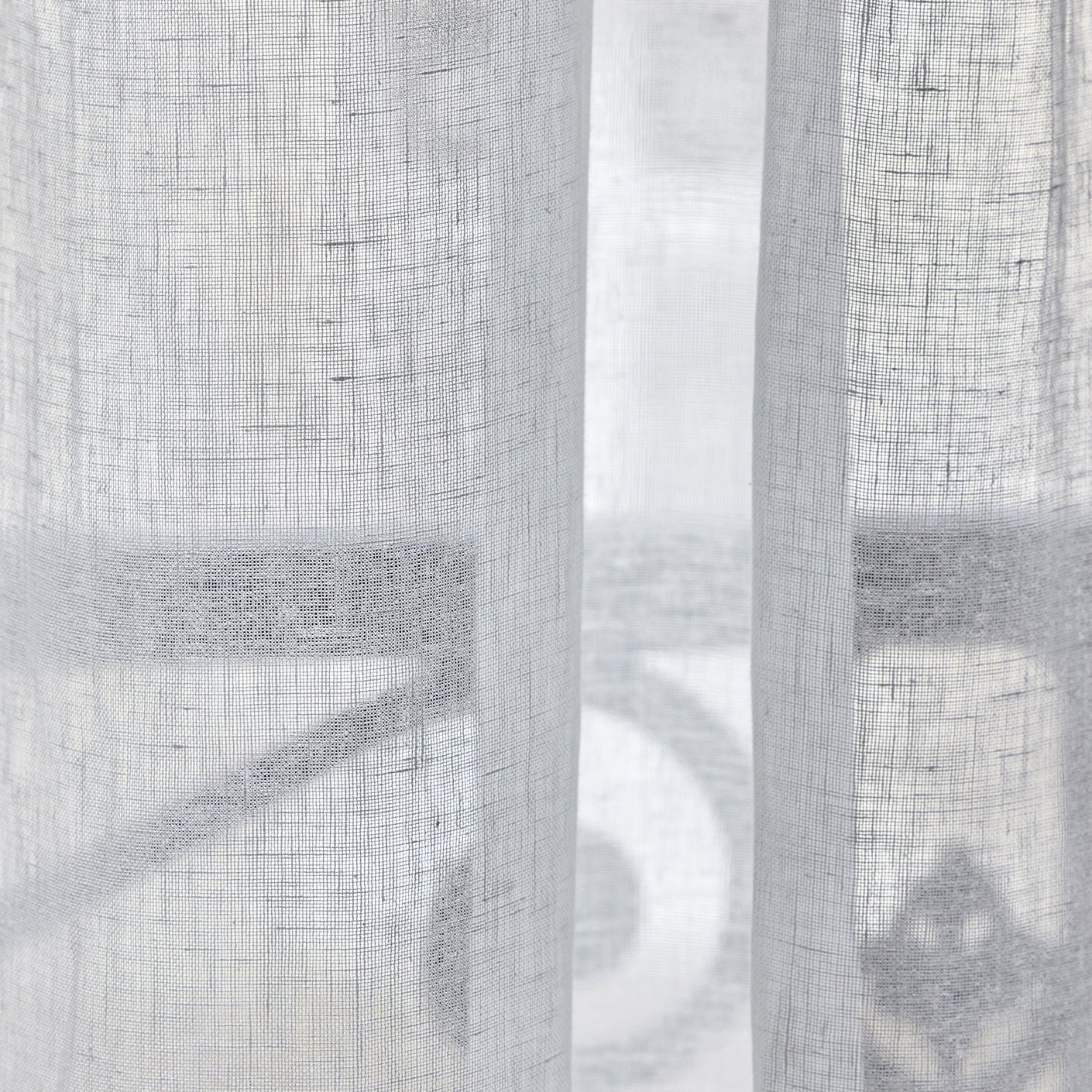 Curtain with gathering tape MADURA White