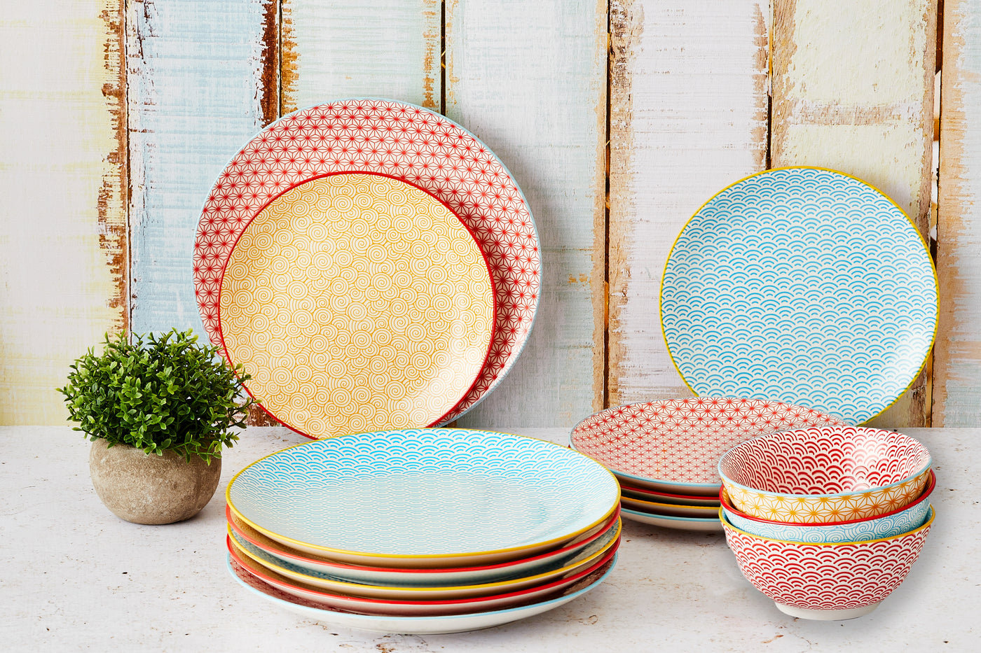 Essentials service - 18 pieces - dark blue BJORN Blue