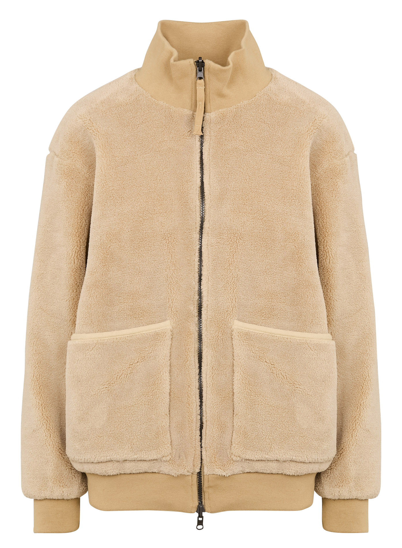 Veste droite réversible col montant TAION Beige