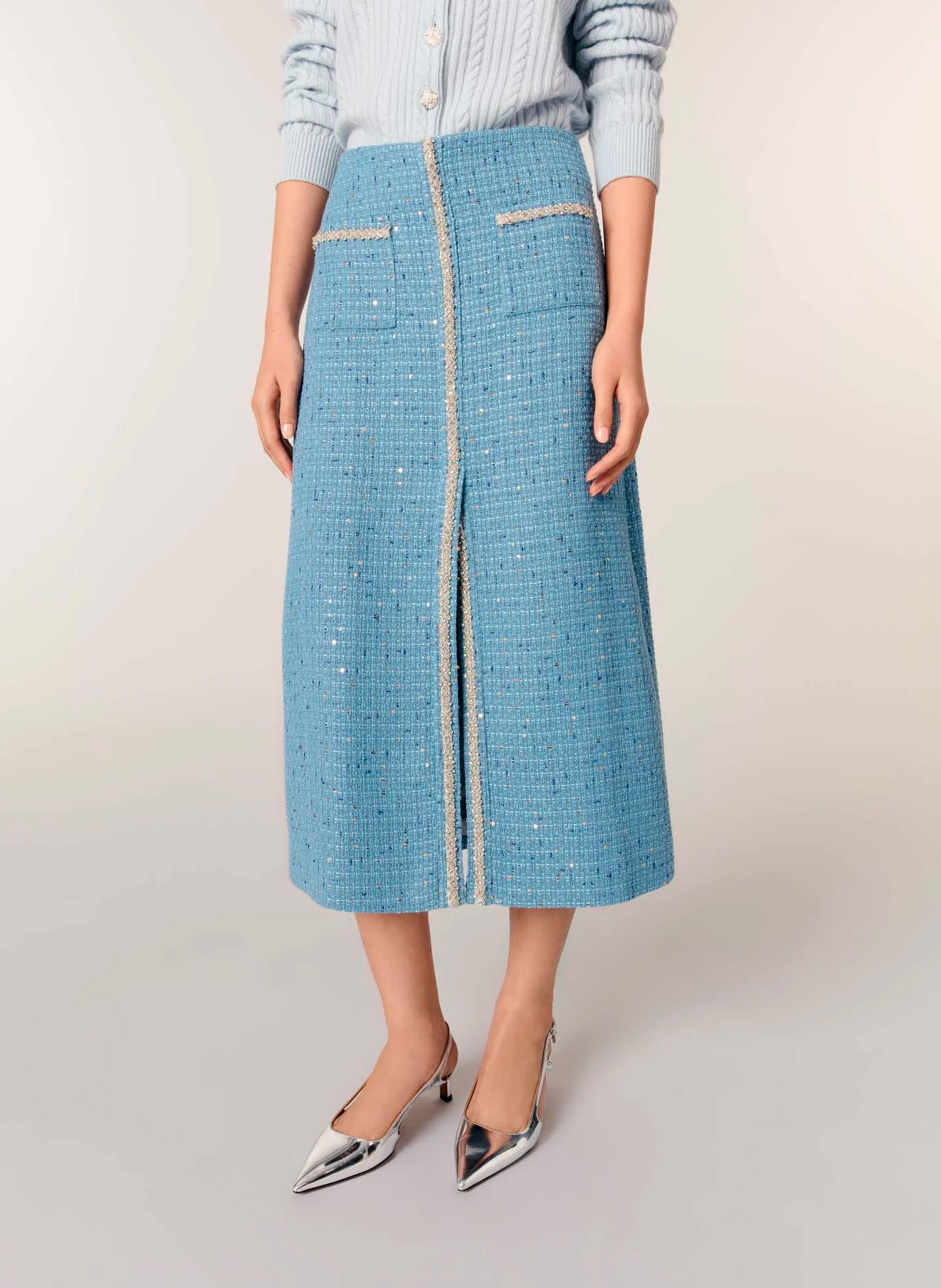 Gonna Lunga Svasata Con Tasche - Donna | Linea A Comoda Ed Elegante - Foto 2