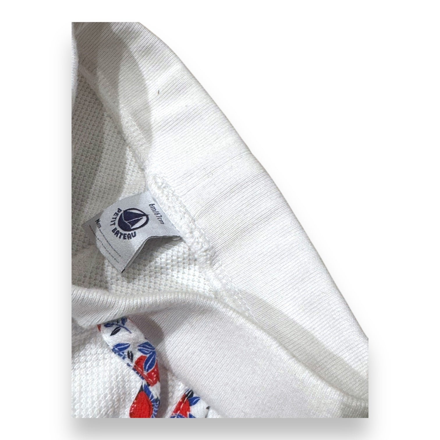 White Baby Pants - 6 months PETIT BATEAU - Seconde Main White