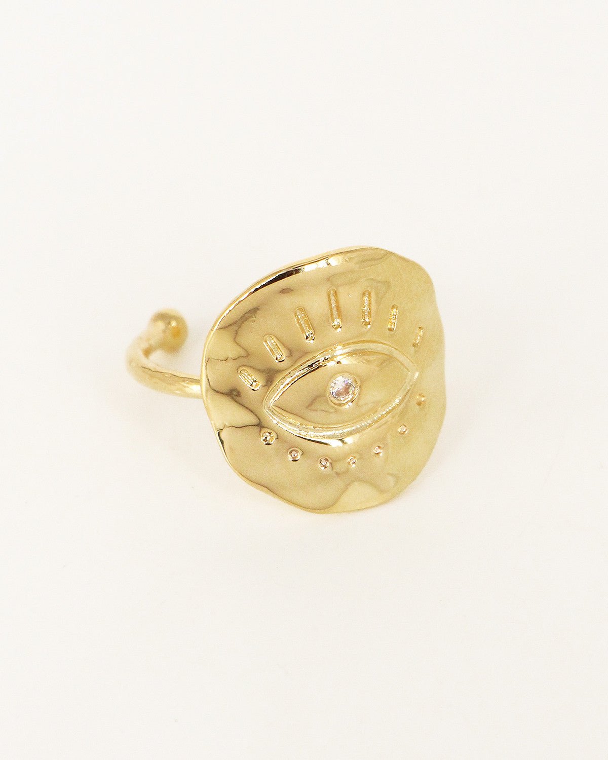 Gold-plated ring NILAI Golden