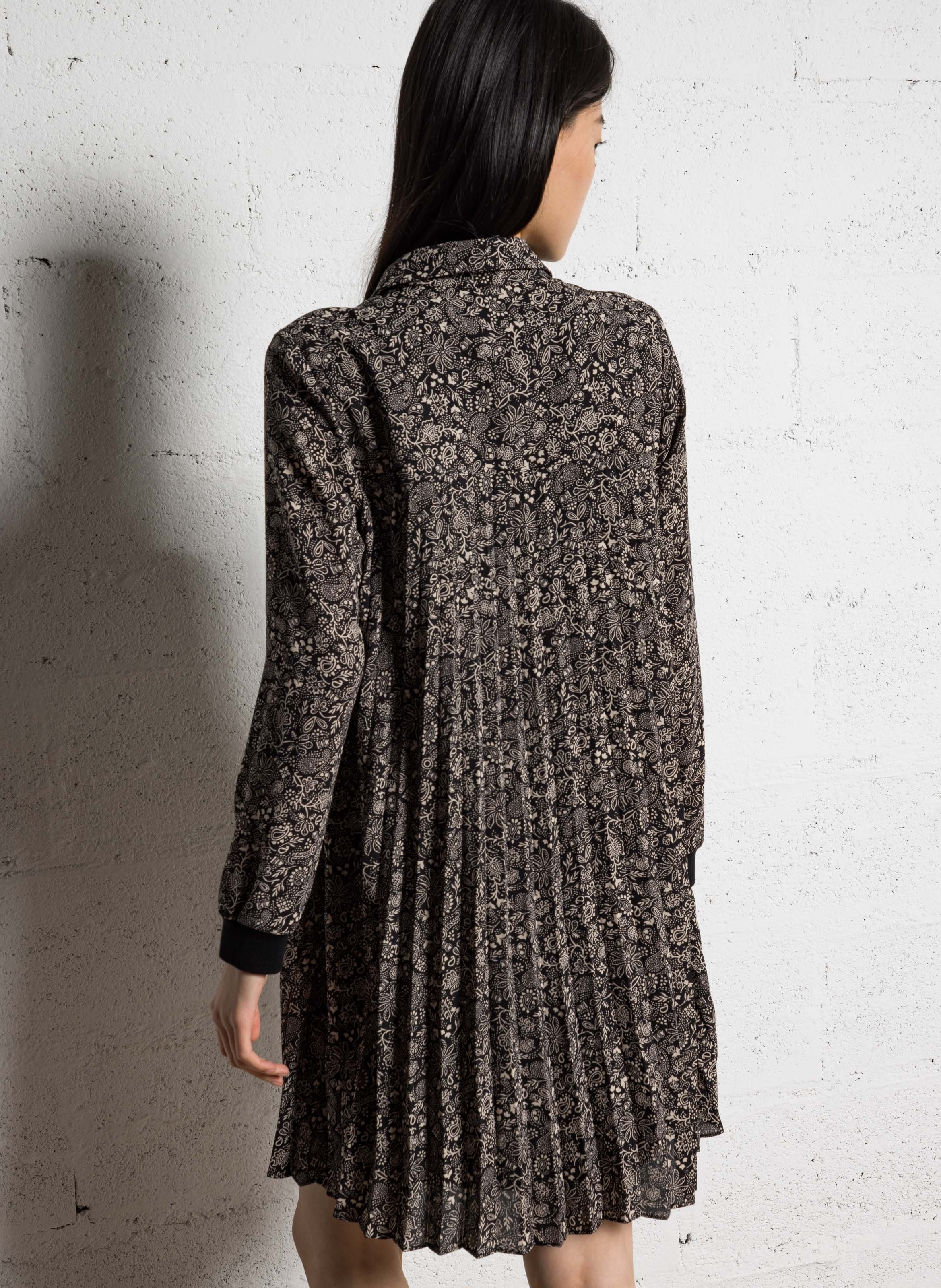 Printed dress I CODE Black