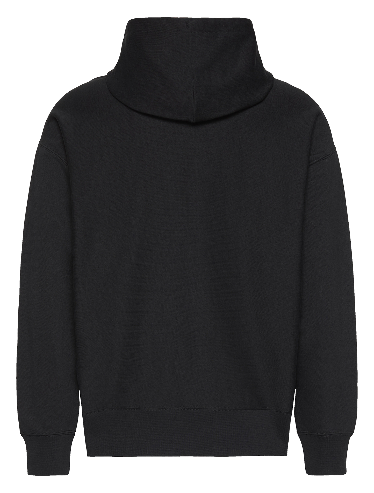 Sweat à capuche uni en coton mélangé CALVIN KLEIN Noir