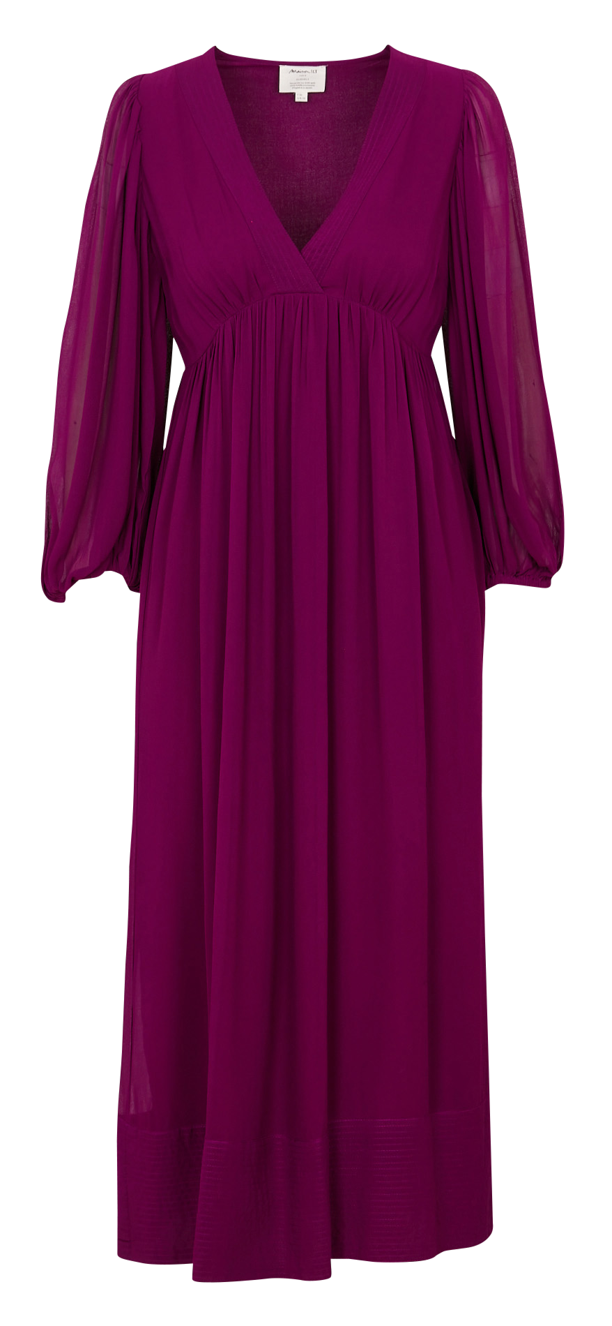 Robe midi col V MAISON 123 Purple