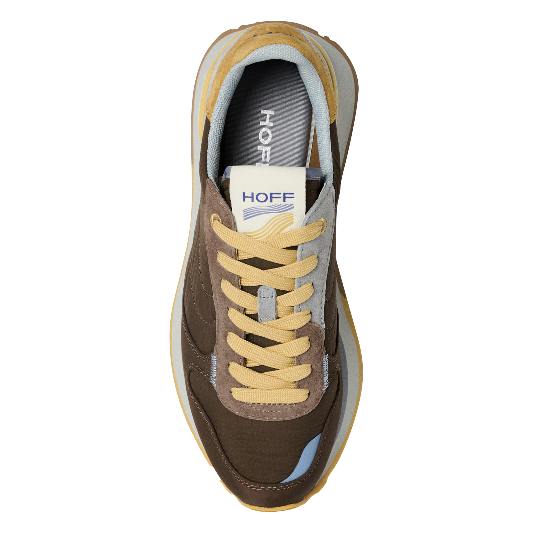 Lage sneakers van twee materialen HOFF Bruin