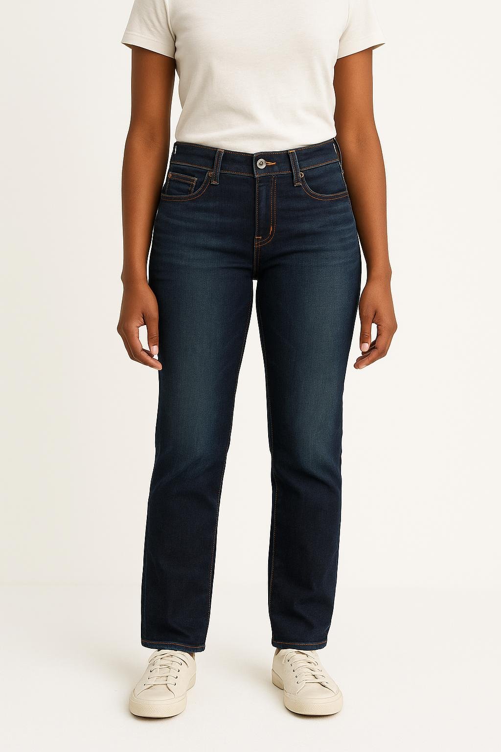 Cropped slim jeans with studs LEVI'S - Seconde main Blue