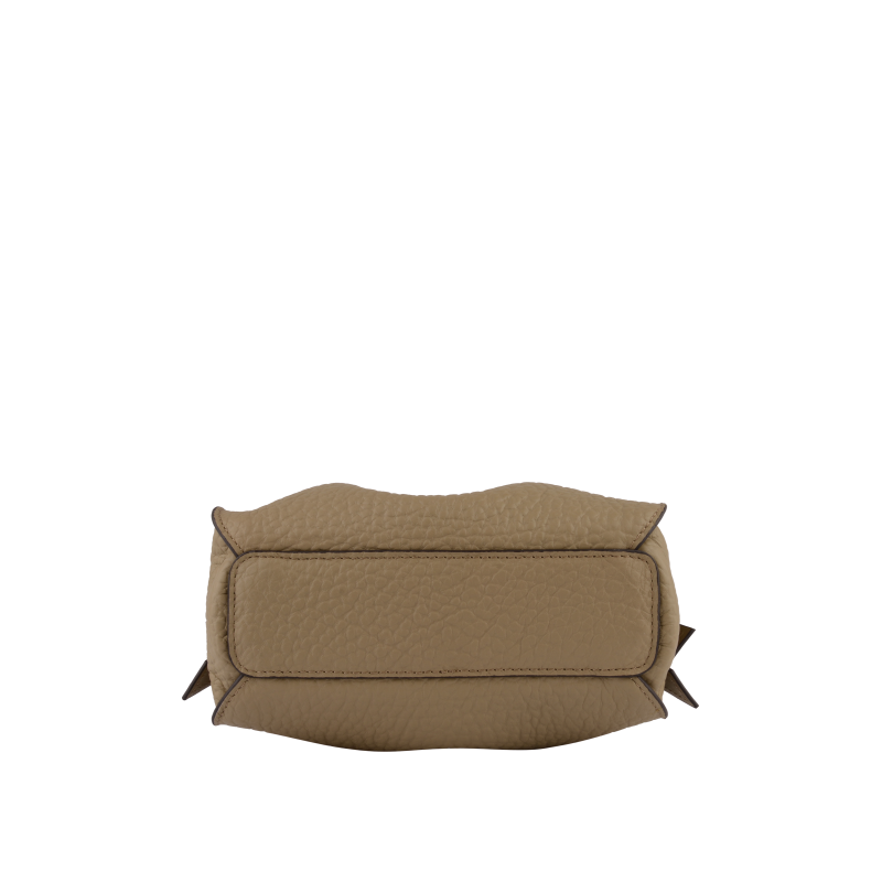 Shoulder bag - cowhide leather POURCHET Brown