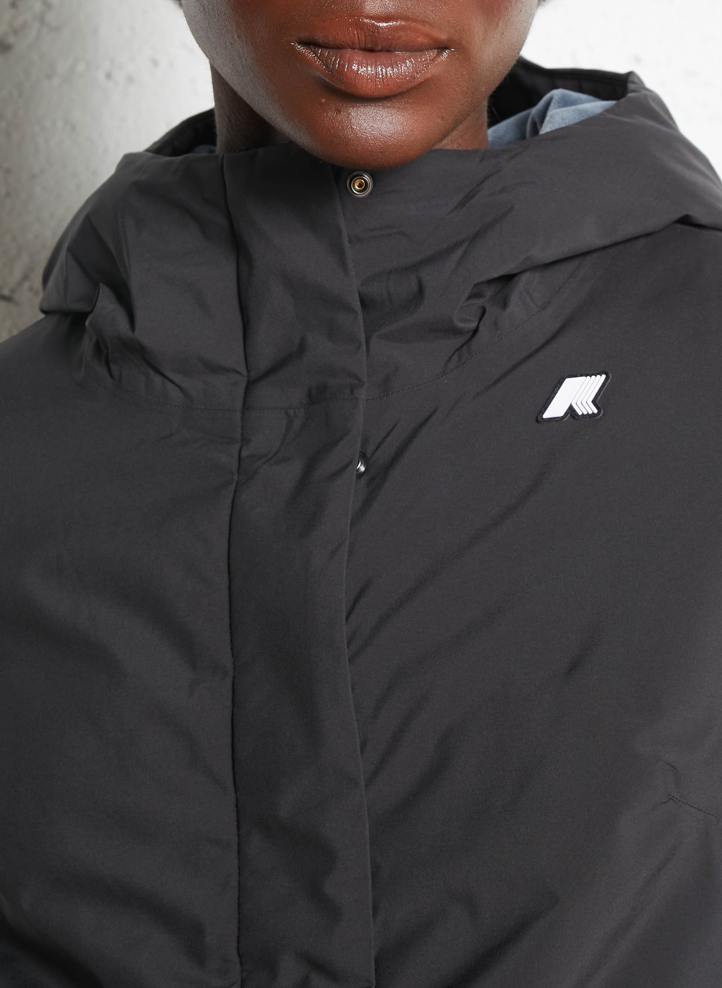 Veste rembourrée à capuche K-WAY Noir