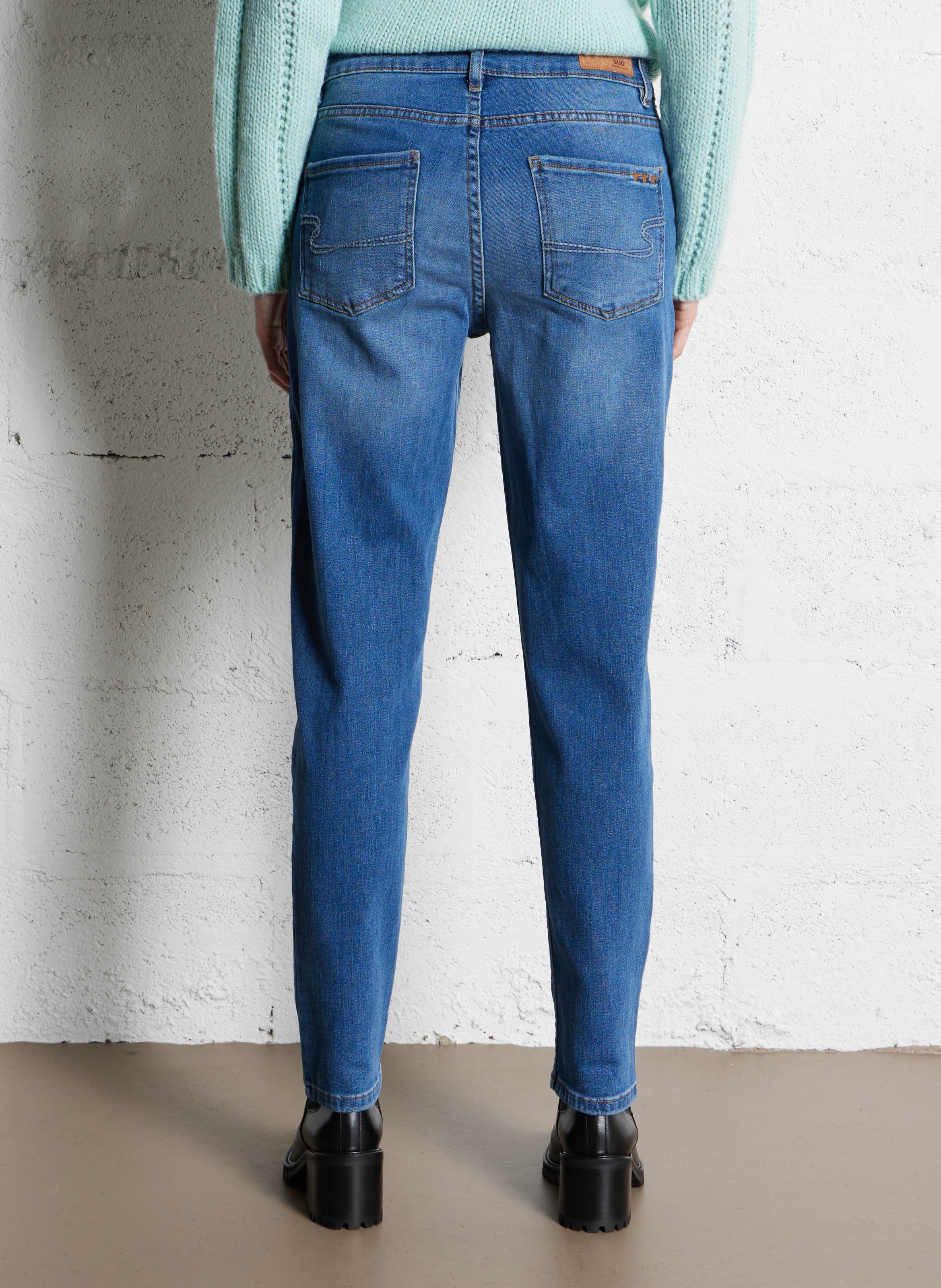 Cotton-blend boyfit jeans SUD EXPRESS Blue