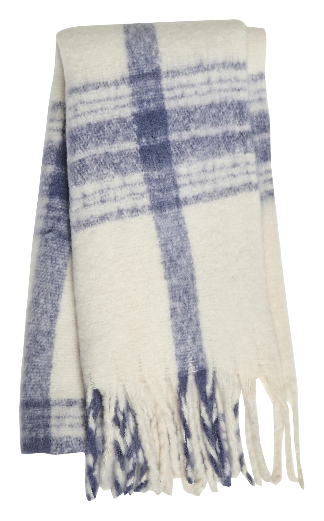 Checked scarf with fringing VILA Beige