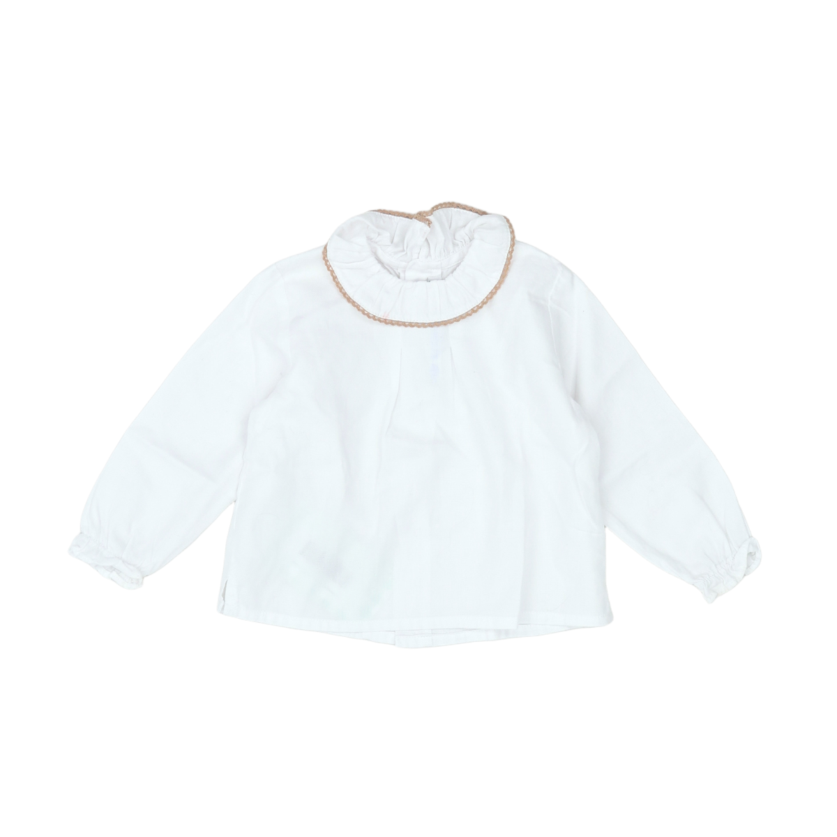 White baby blouse - 12 months LA CHATELAINE - Seconde main White