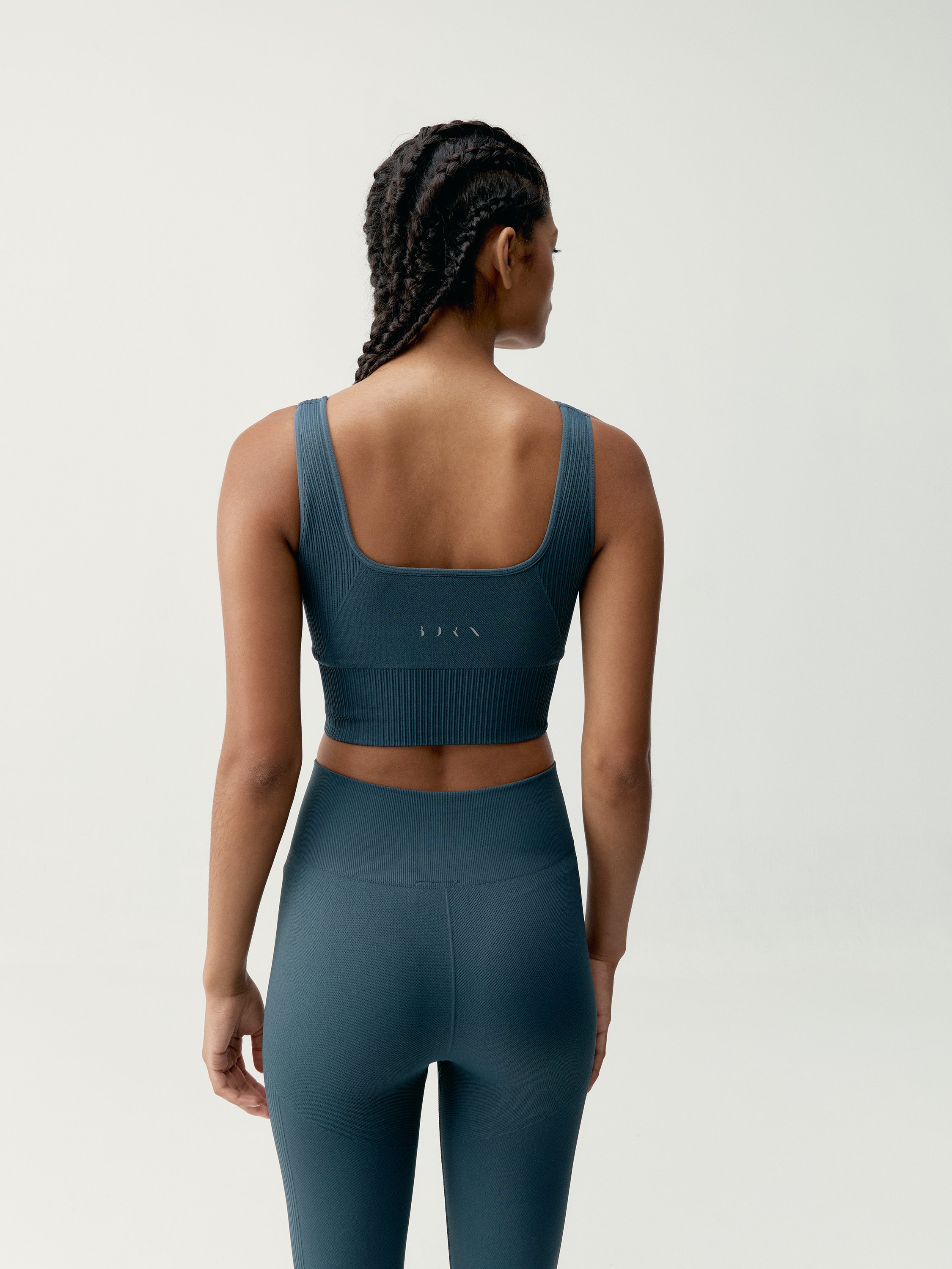 Seamless sports bra with removable padding BORN LIVING YOGA Blue