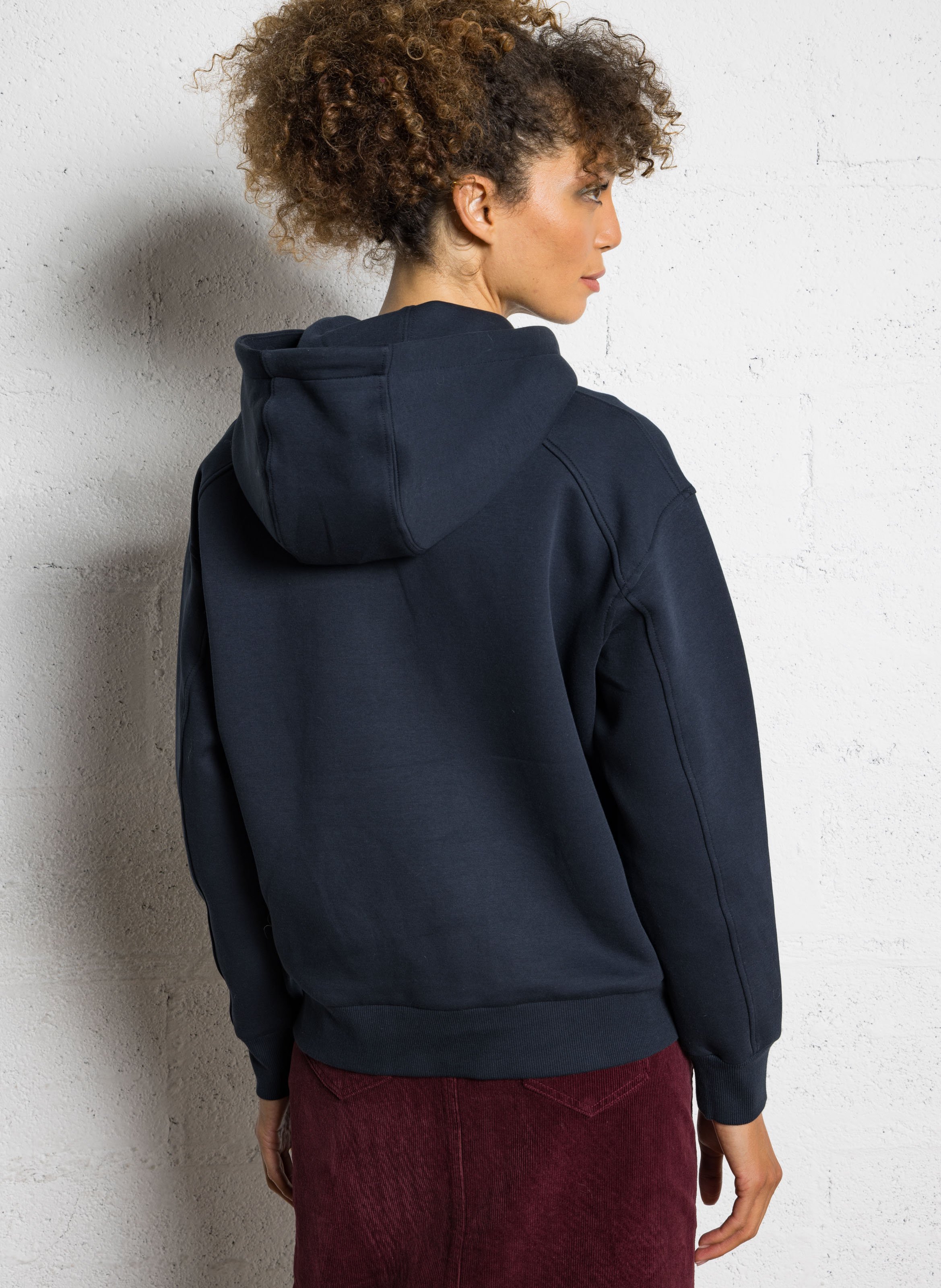 Cotton-mix round-neck sweatshirt MAISON 123 Blue