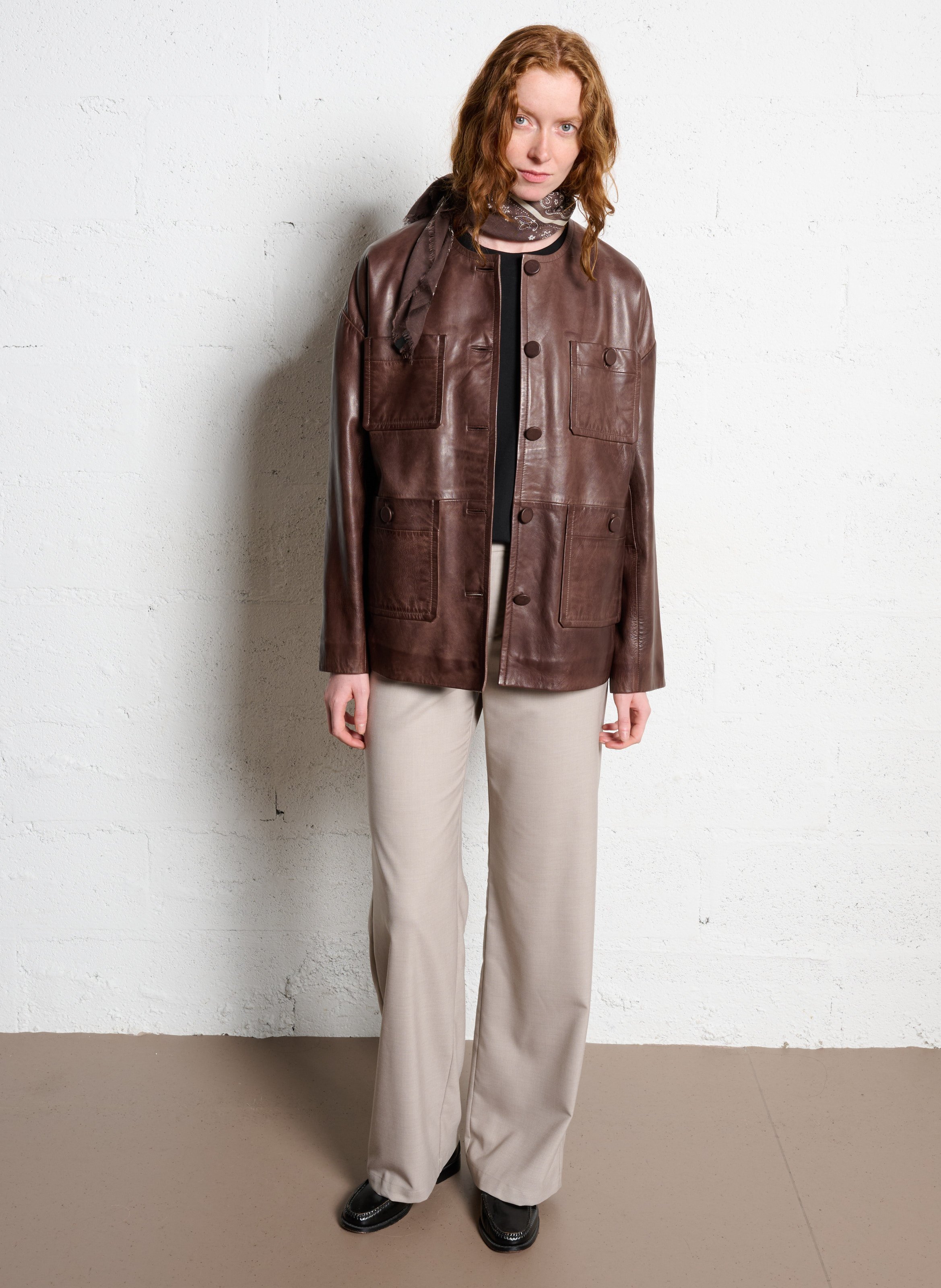 Cotton-blend floaty scarf - Look 2