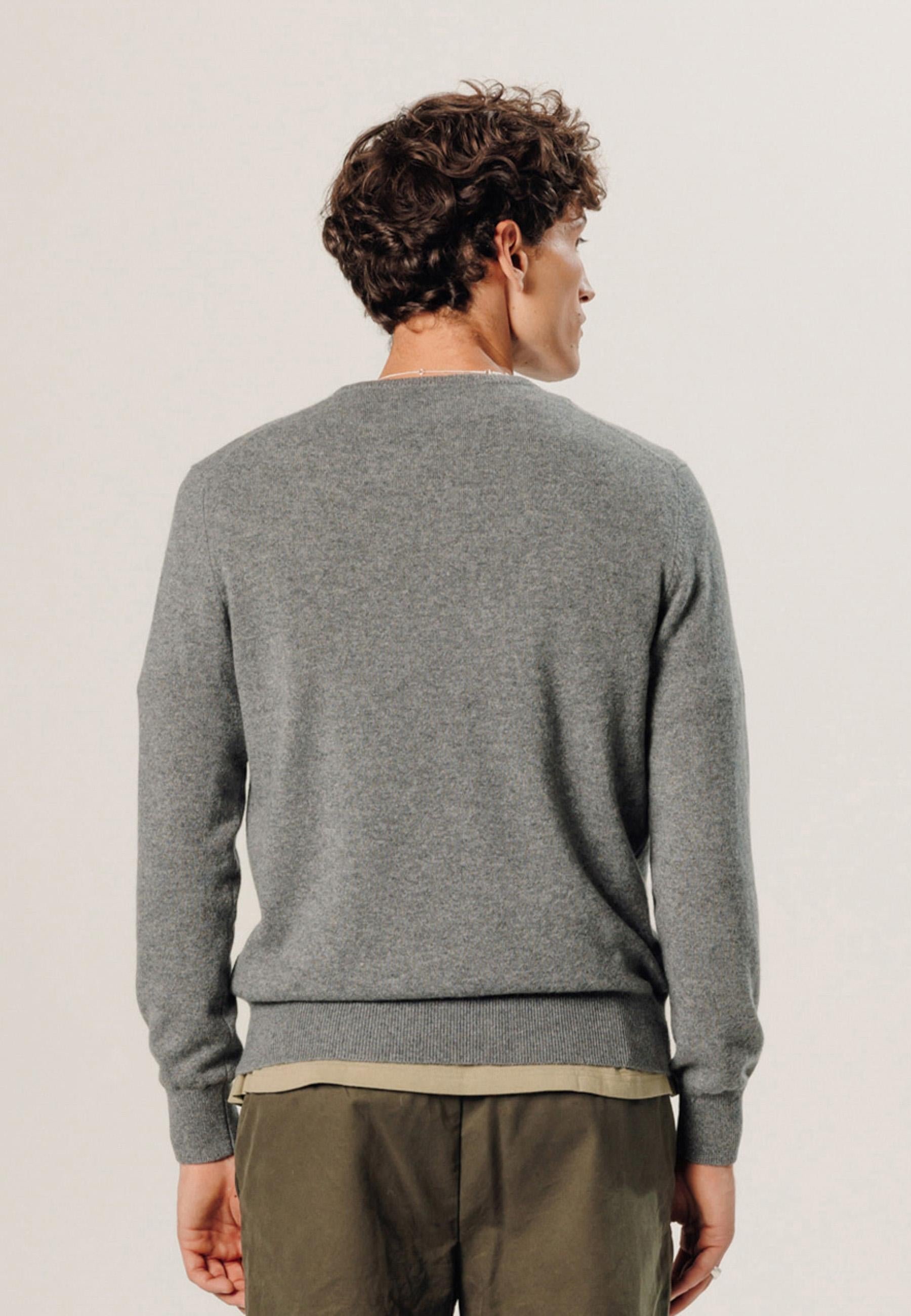Belted cashmere sweater RODIER Grey
