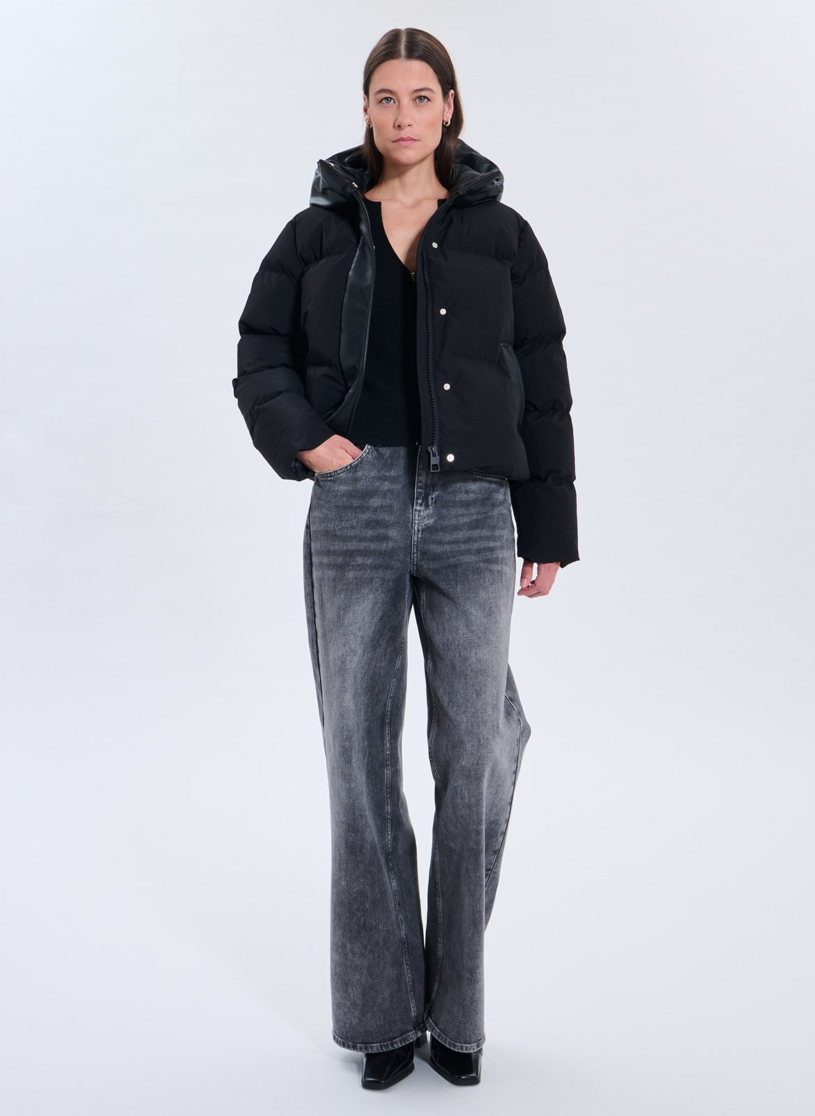 Doudoune oversize matelassée ZAPA Noir