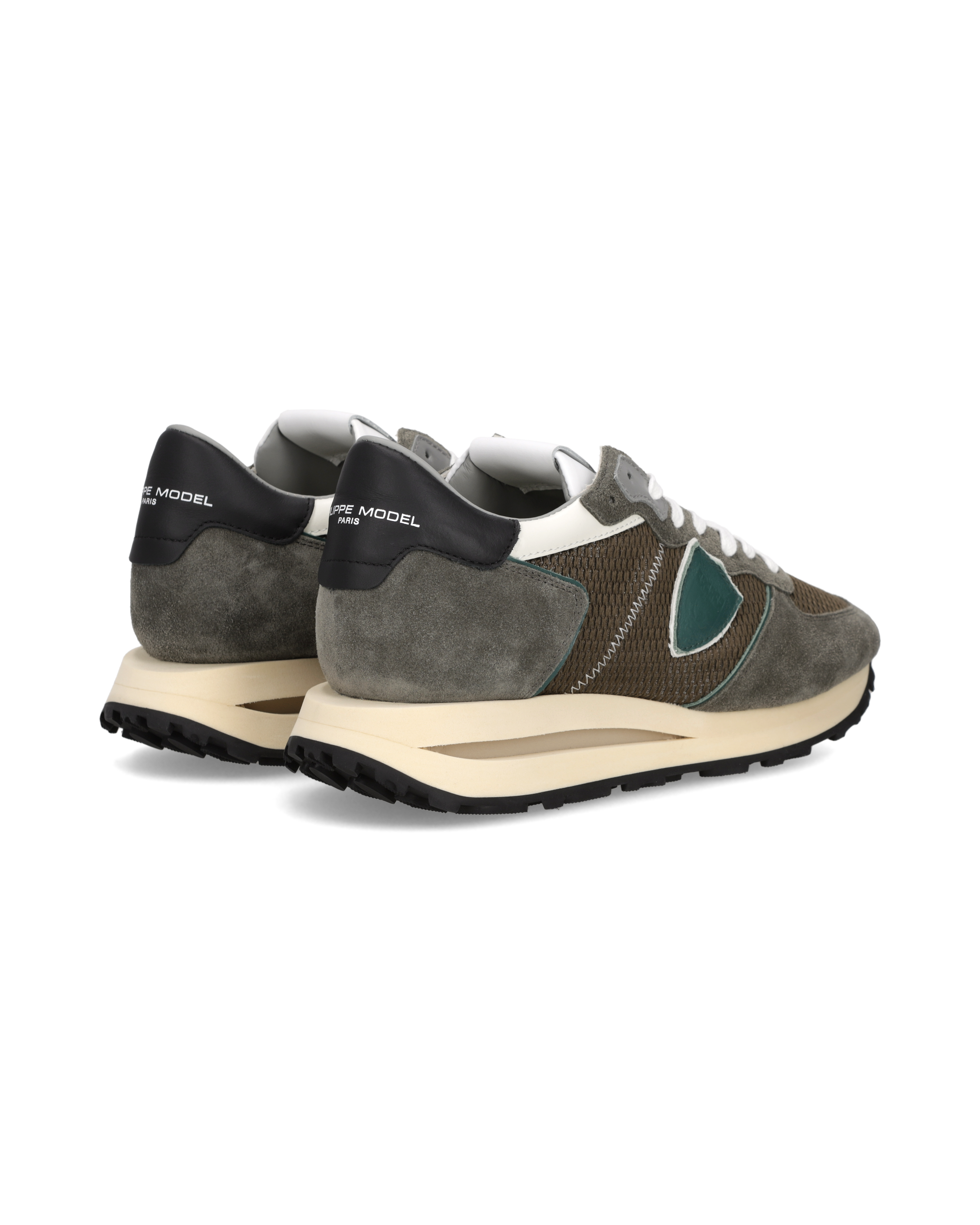 High-top running sneakers Green