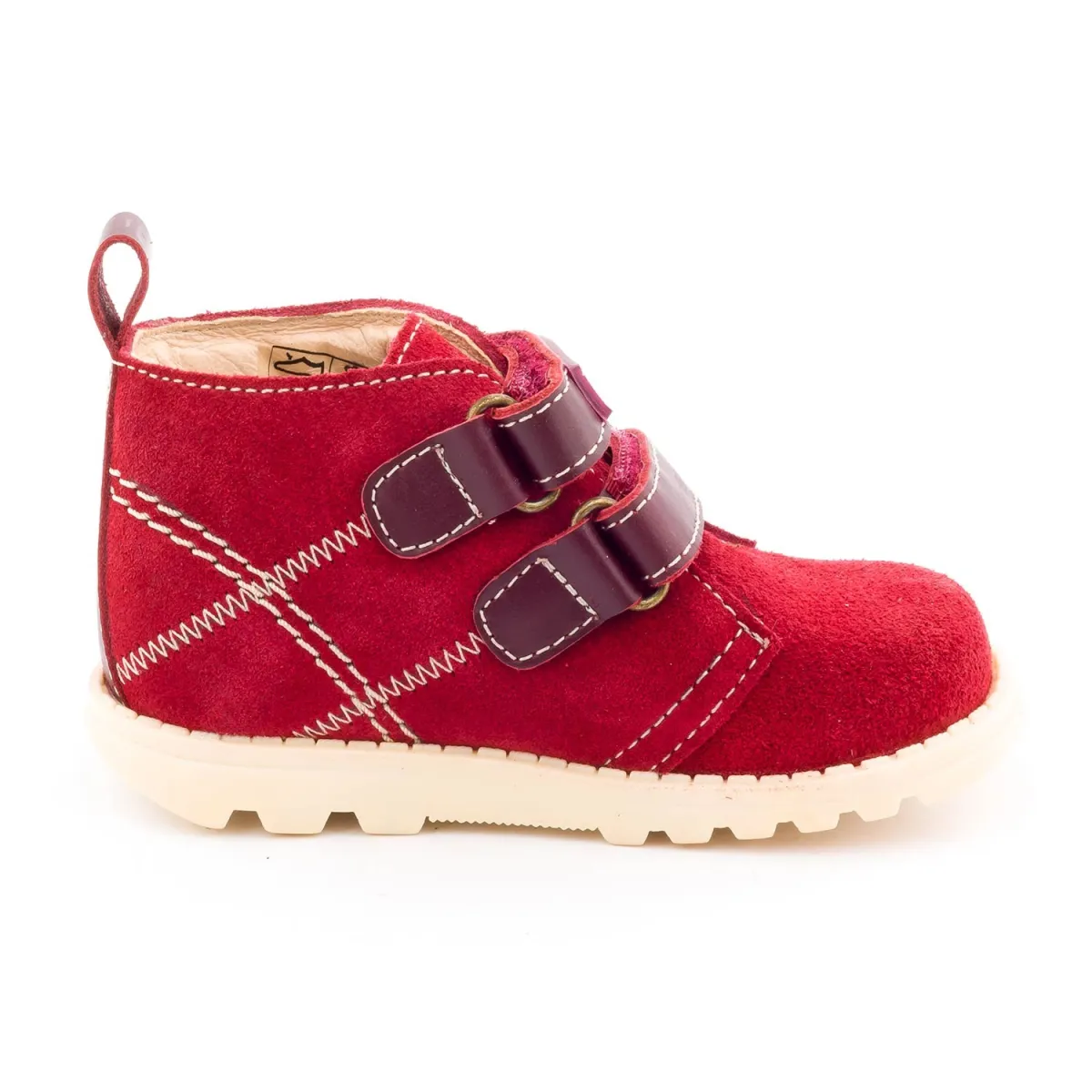 Bottines bébé garçon Boni & Sidonie Rouge