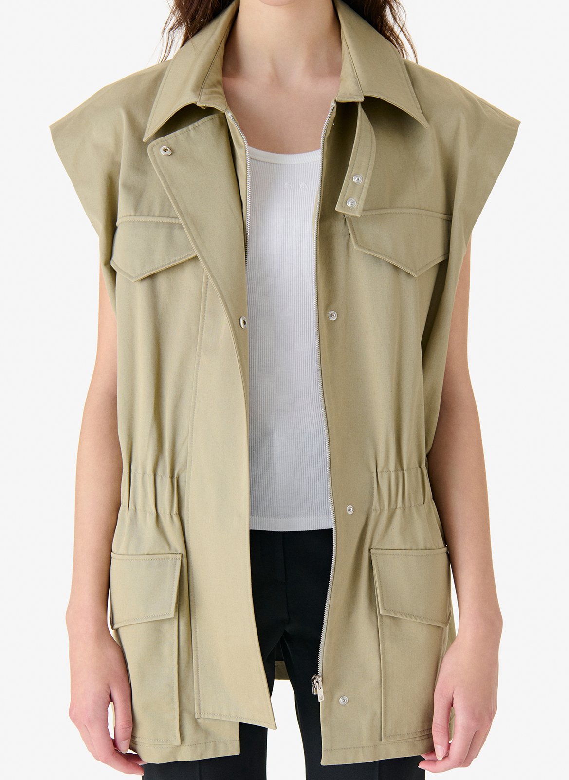 Veste droite col classique IRO Gris