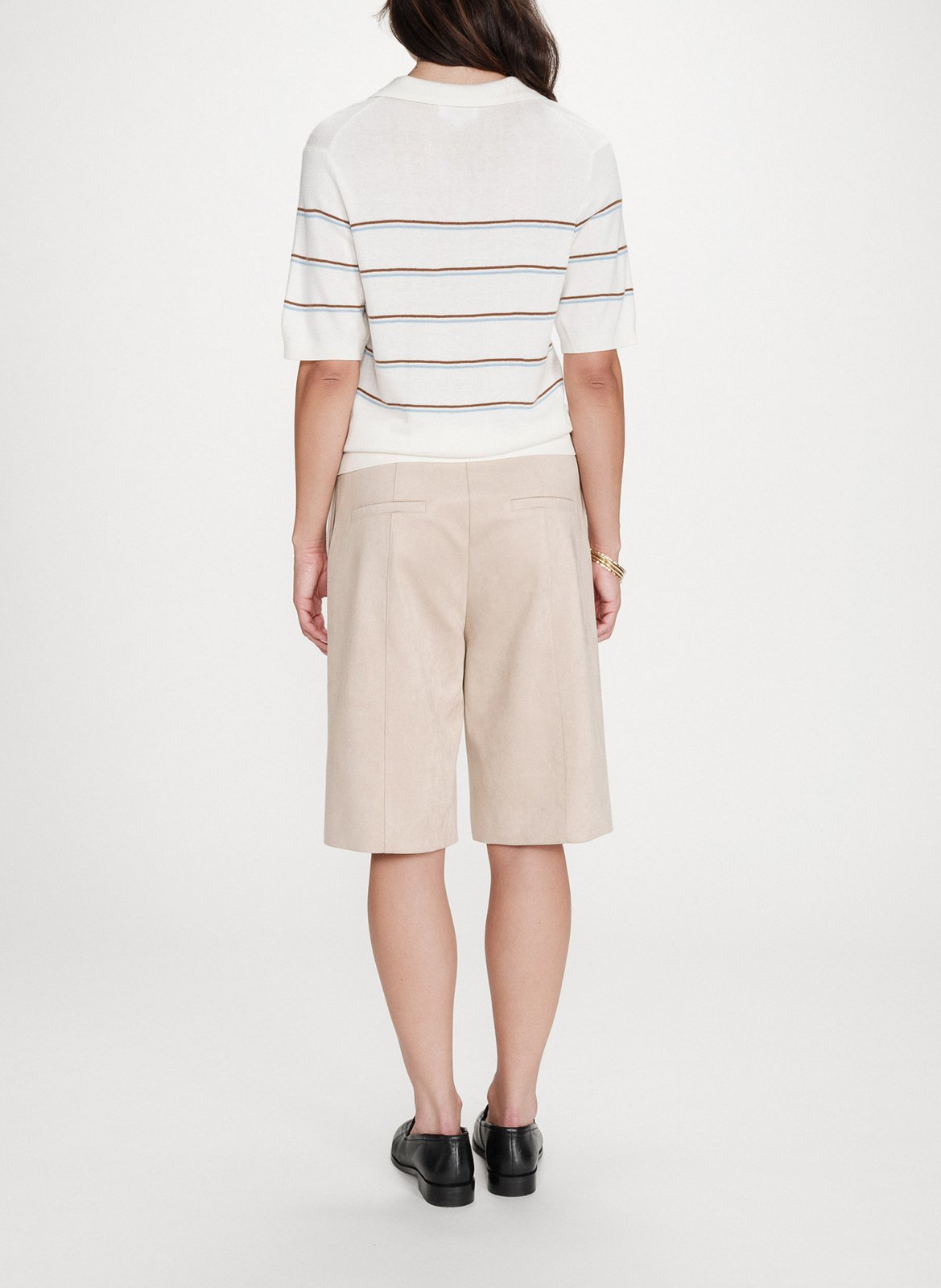 Polo à rayures GRACE ET MILA Blanc
