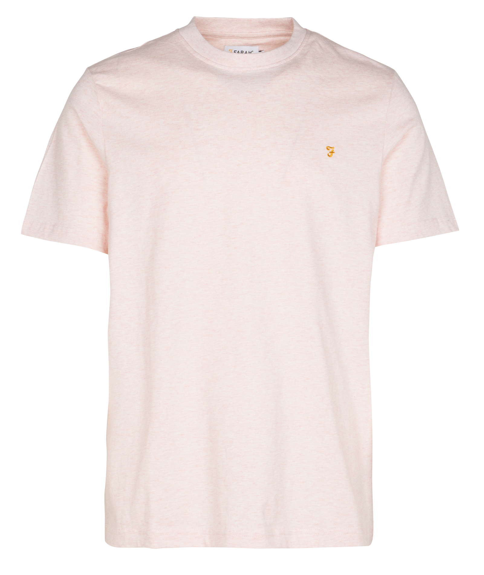 Tee-shirt col rond en coton bio  Floral pink marl