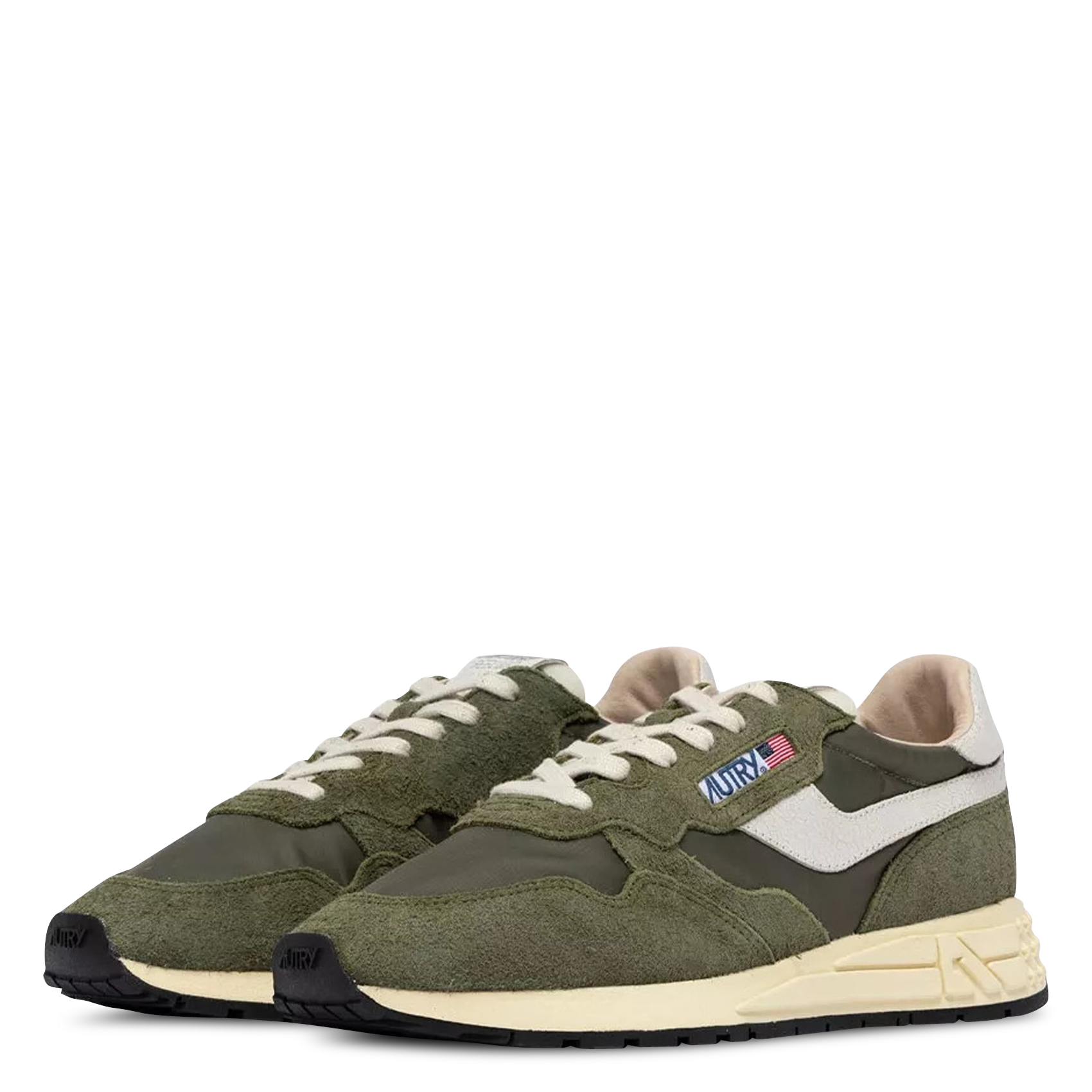 Lage sneakers met veters AUTRY Groen