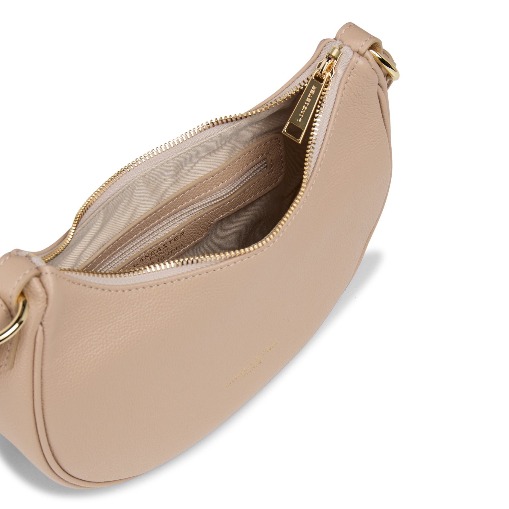 Bolso bandolera de piel Beige