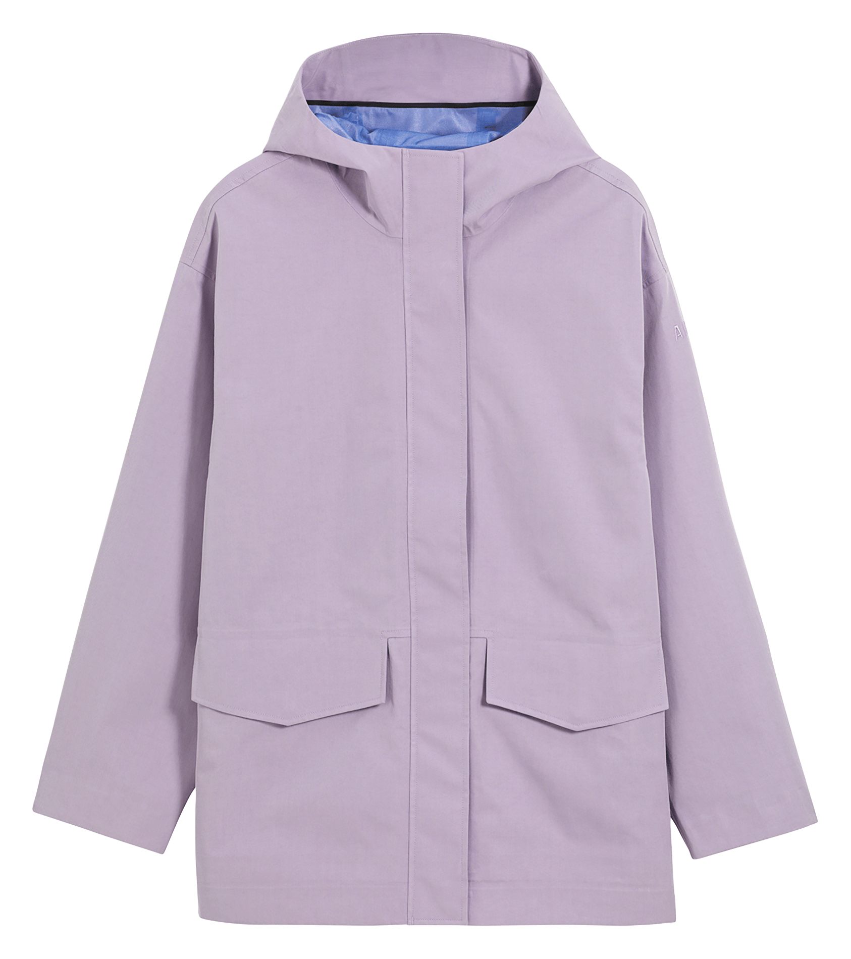 Parka droite à capuche unie AIGLE Violet
