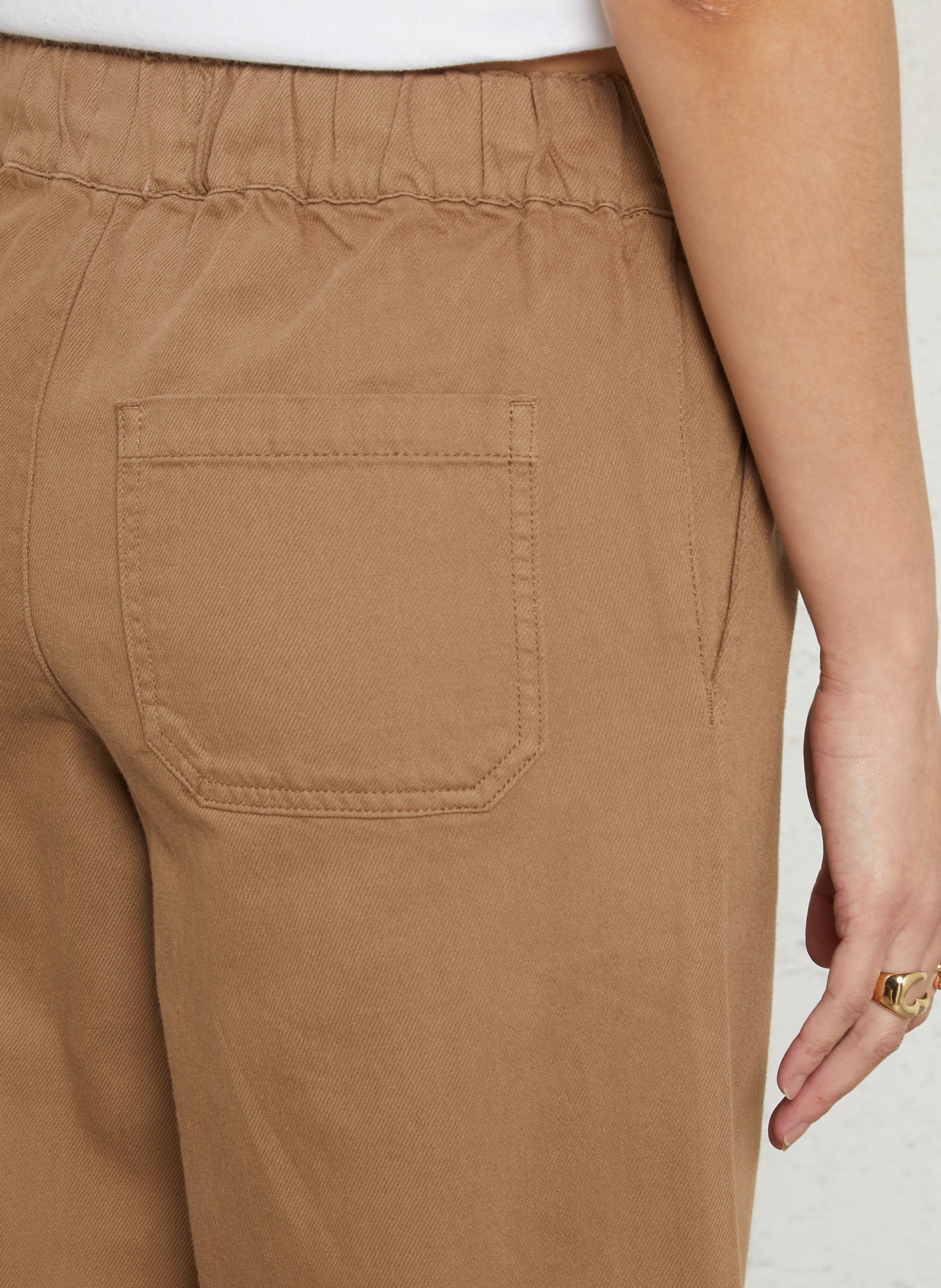 Wide cotton trousers  MAISON 123 Brown