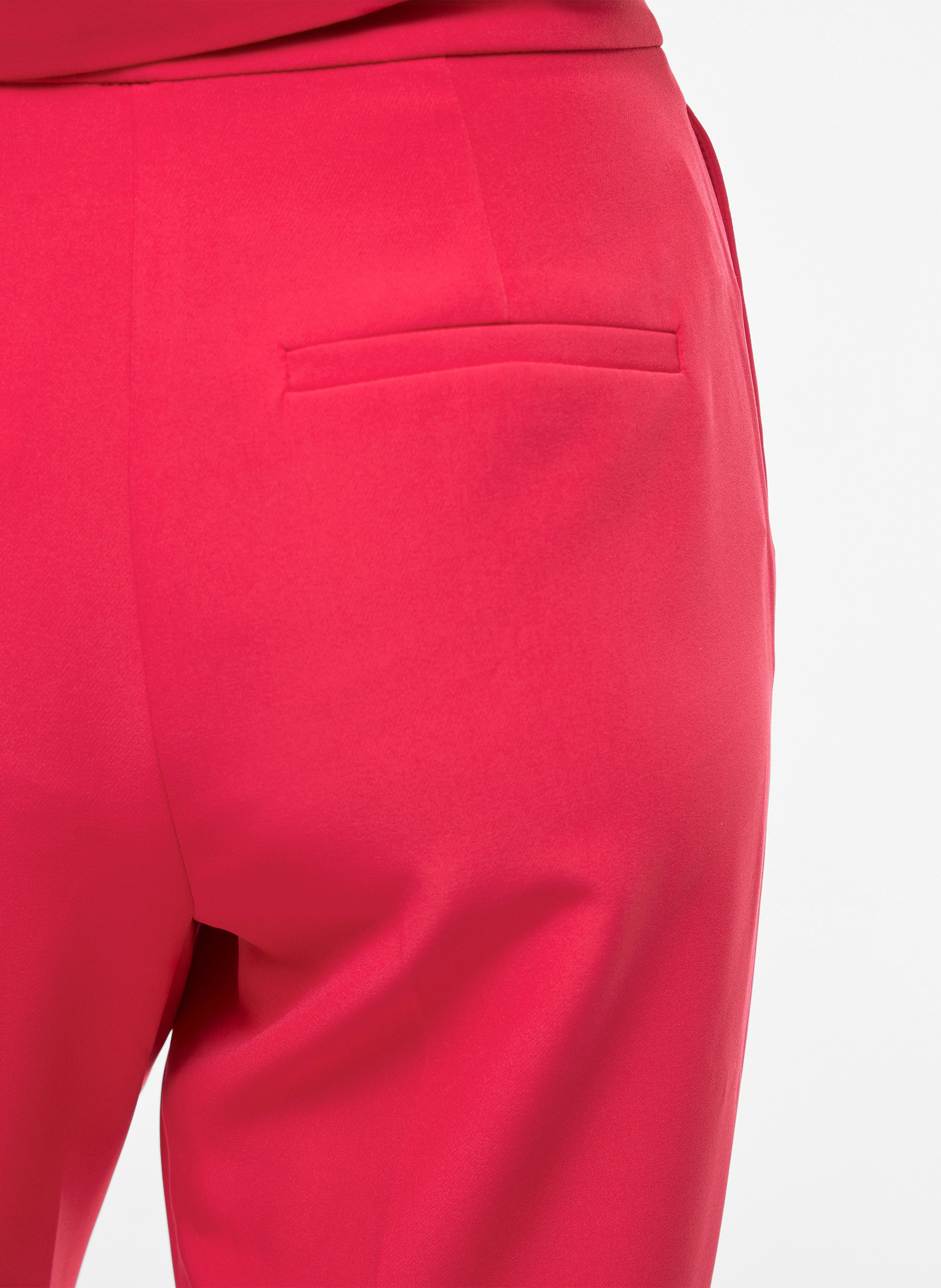 High-waisted carrot-cut trousers VILA Pink