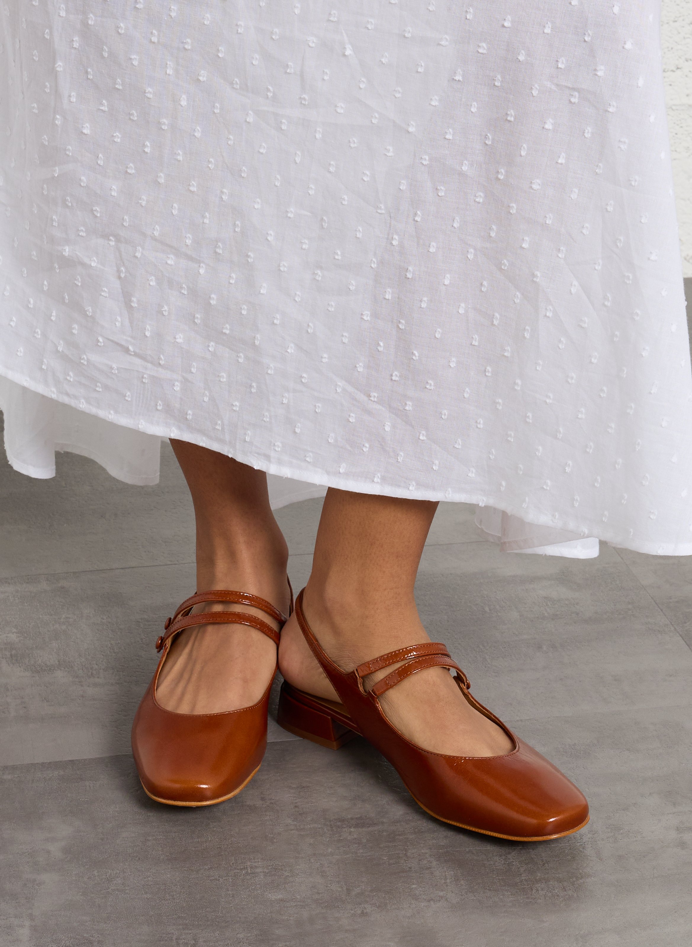 Ballerinas - Leder BOCAGE Braun
