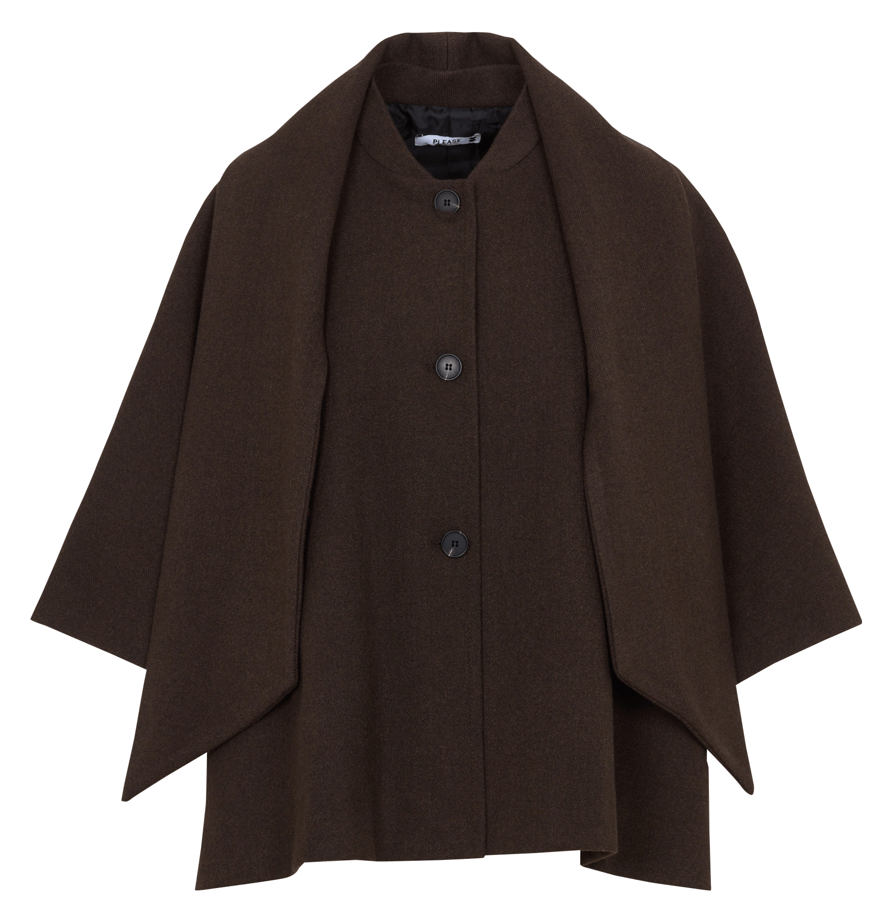 Short Oversized Solid Color Coat PLEASE