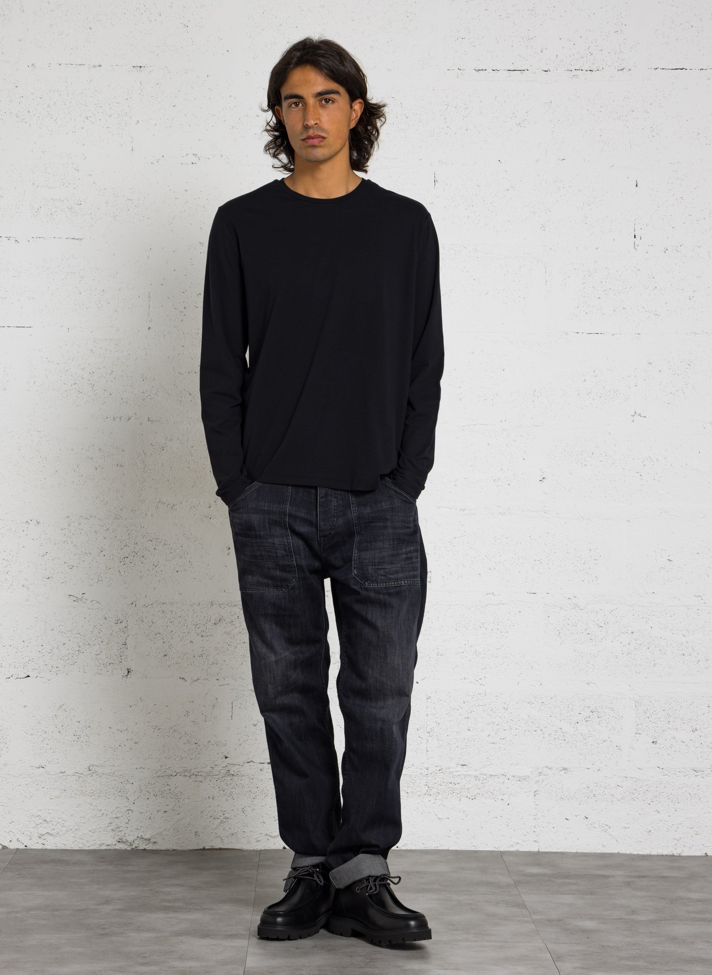 Slimfit-Jeans mit 5 Taschen LE TEMPS DES CERISES Schwarz