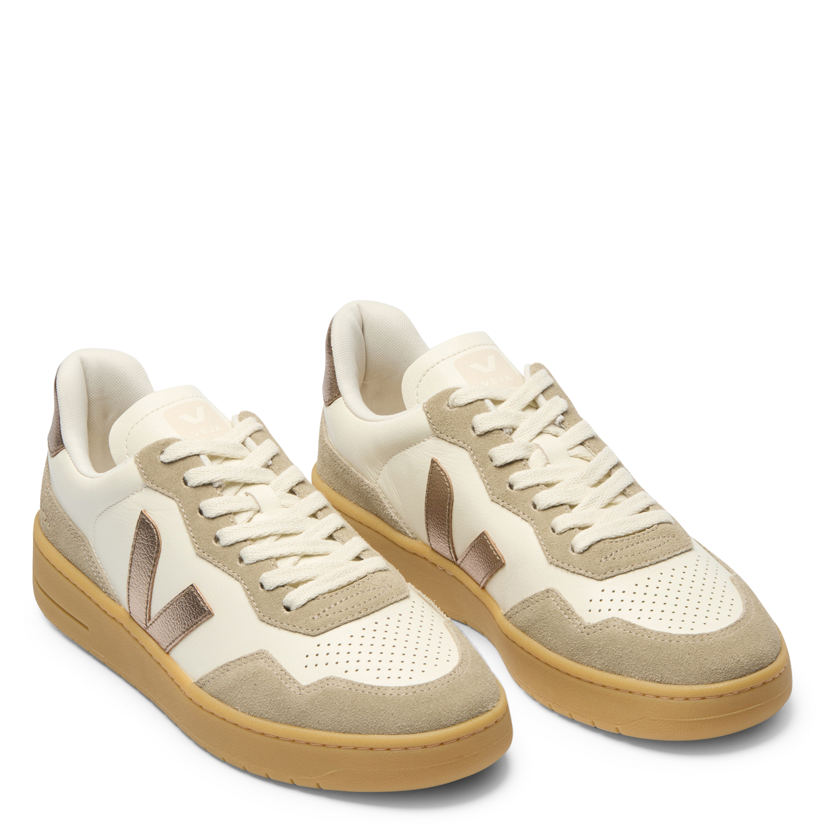 Leather low-top sneakers VEJA Golden