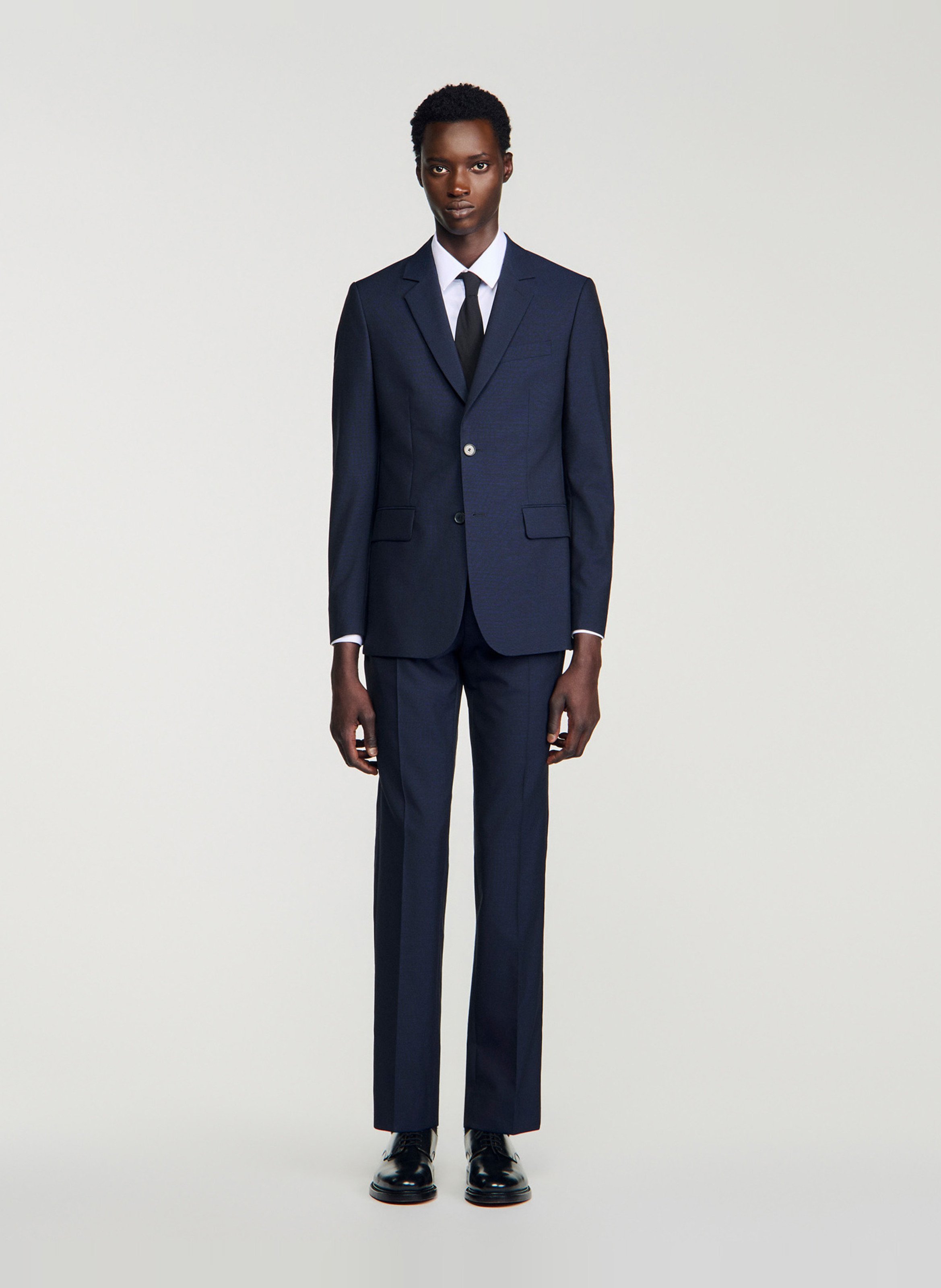 Colbert van wol SANDRO Blauw