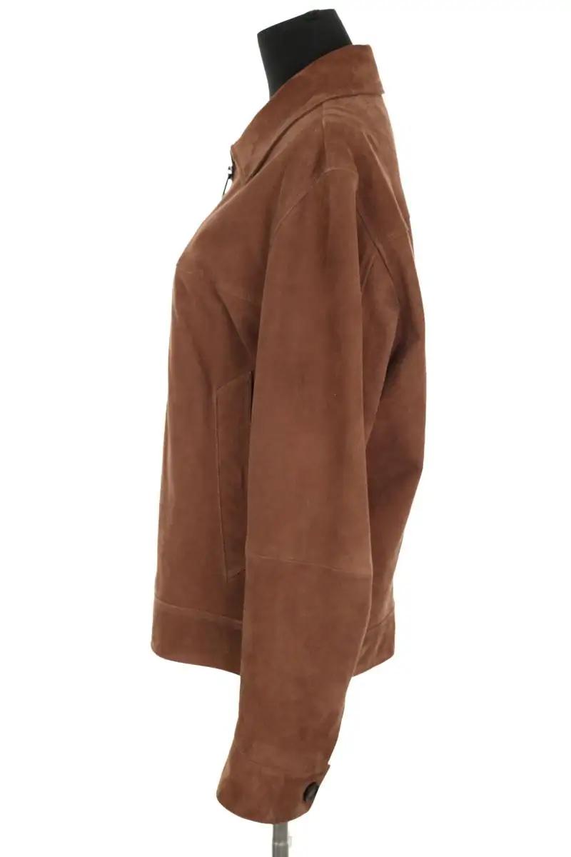 Regular-fit organic cotton jacket with sherpa collar BOSS - SECONDE MAIN Brown