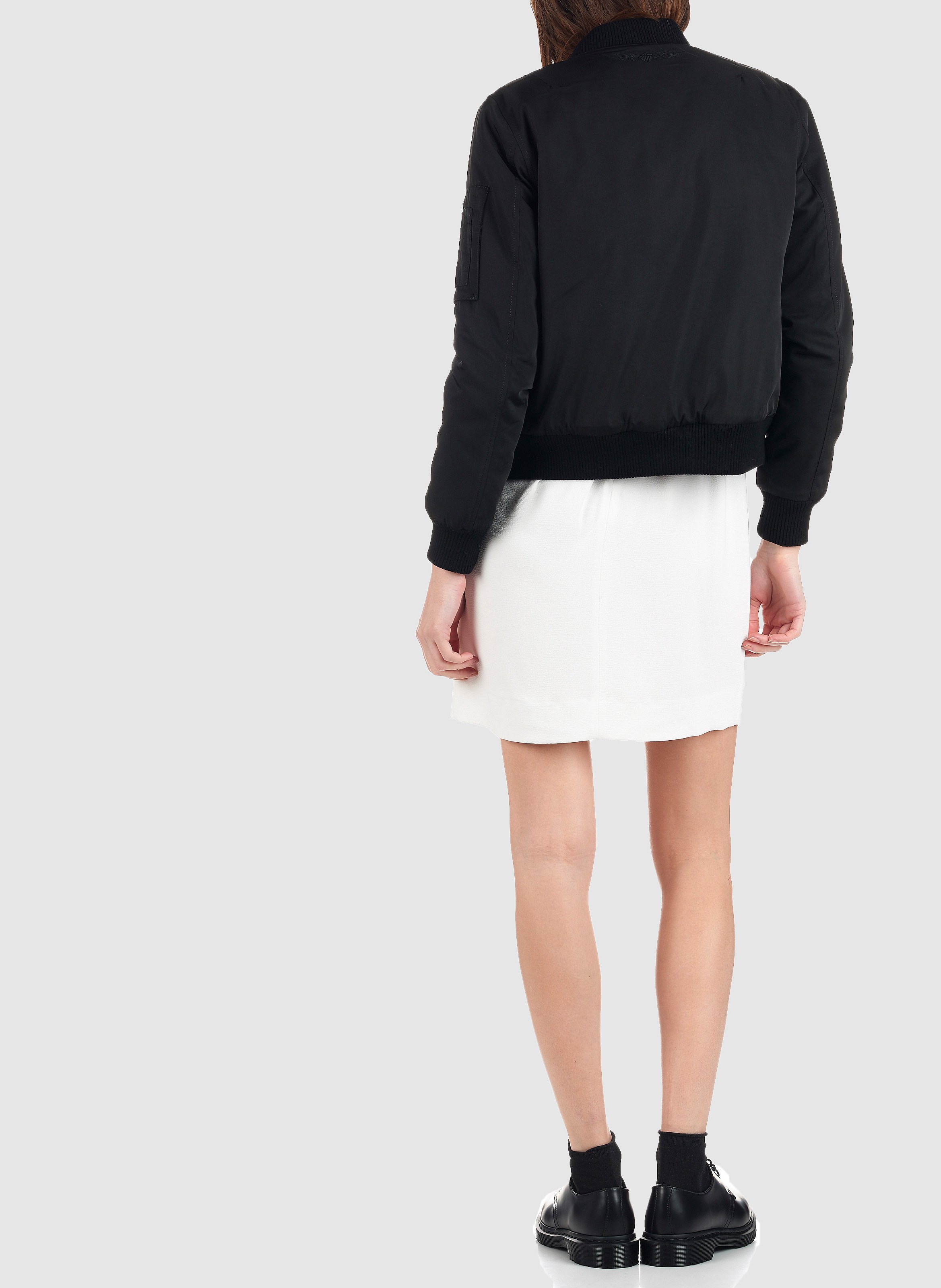 Bomber col teddy cintré BOMBERS ORIGINAL Noir