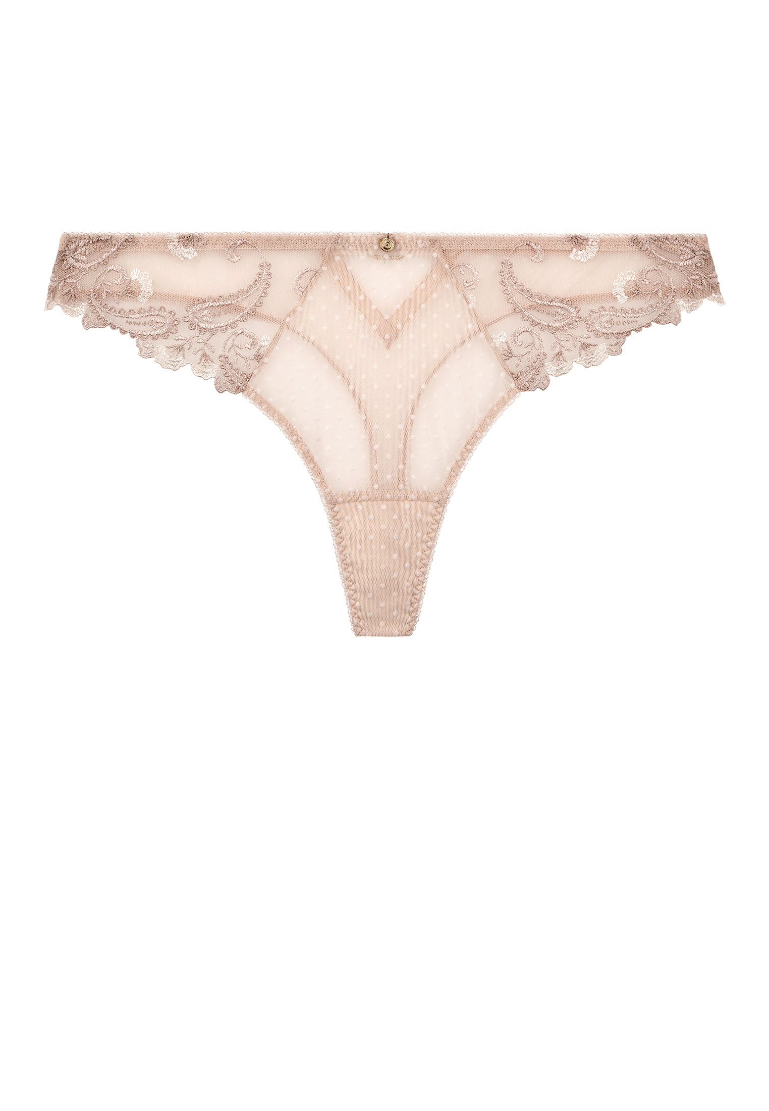 Velvet Memories tanga panties AUBADE Beige