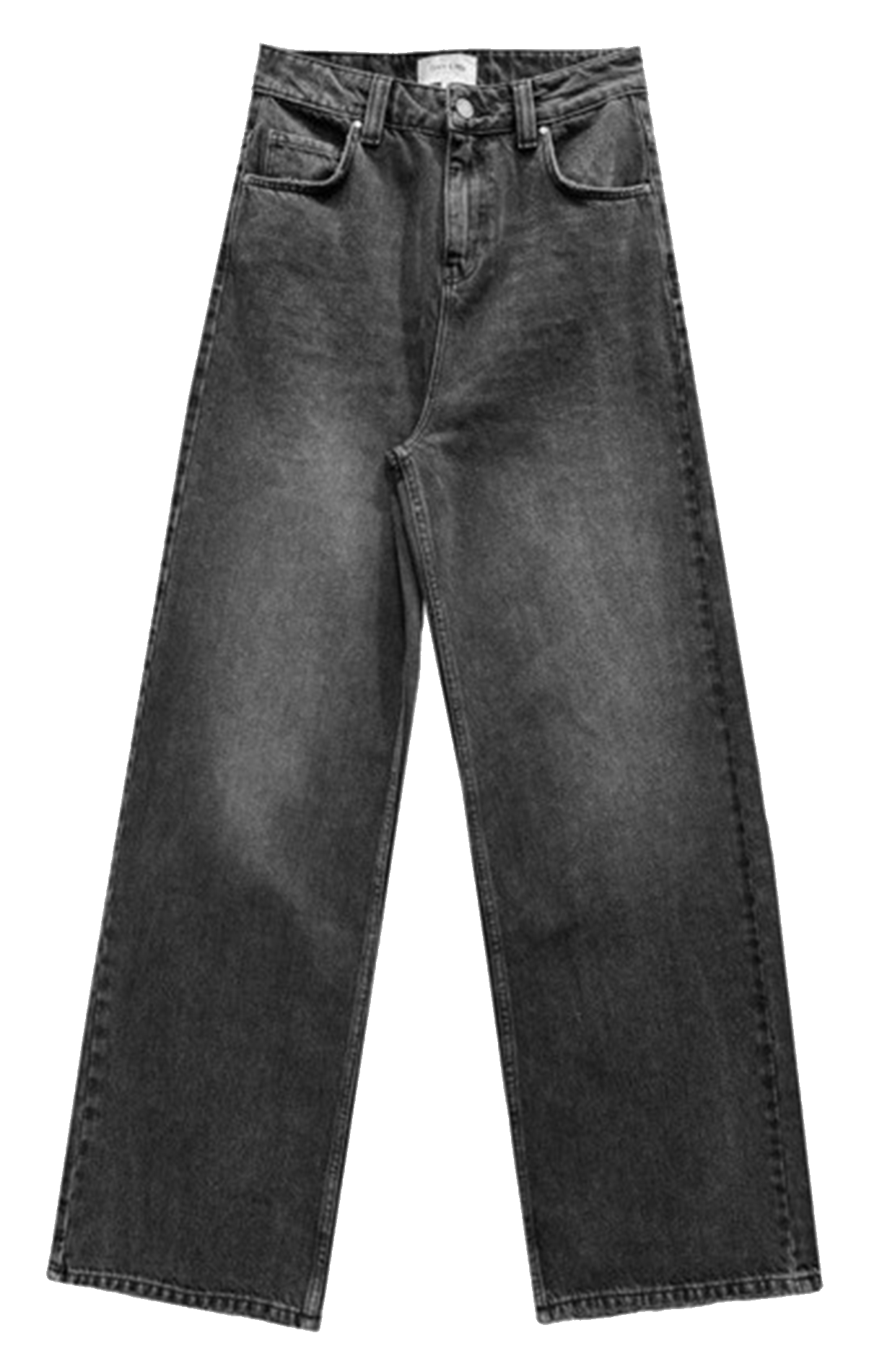 Baggy loose fit cotton jeans GRACE ET MILA Black