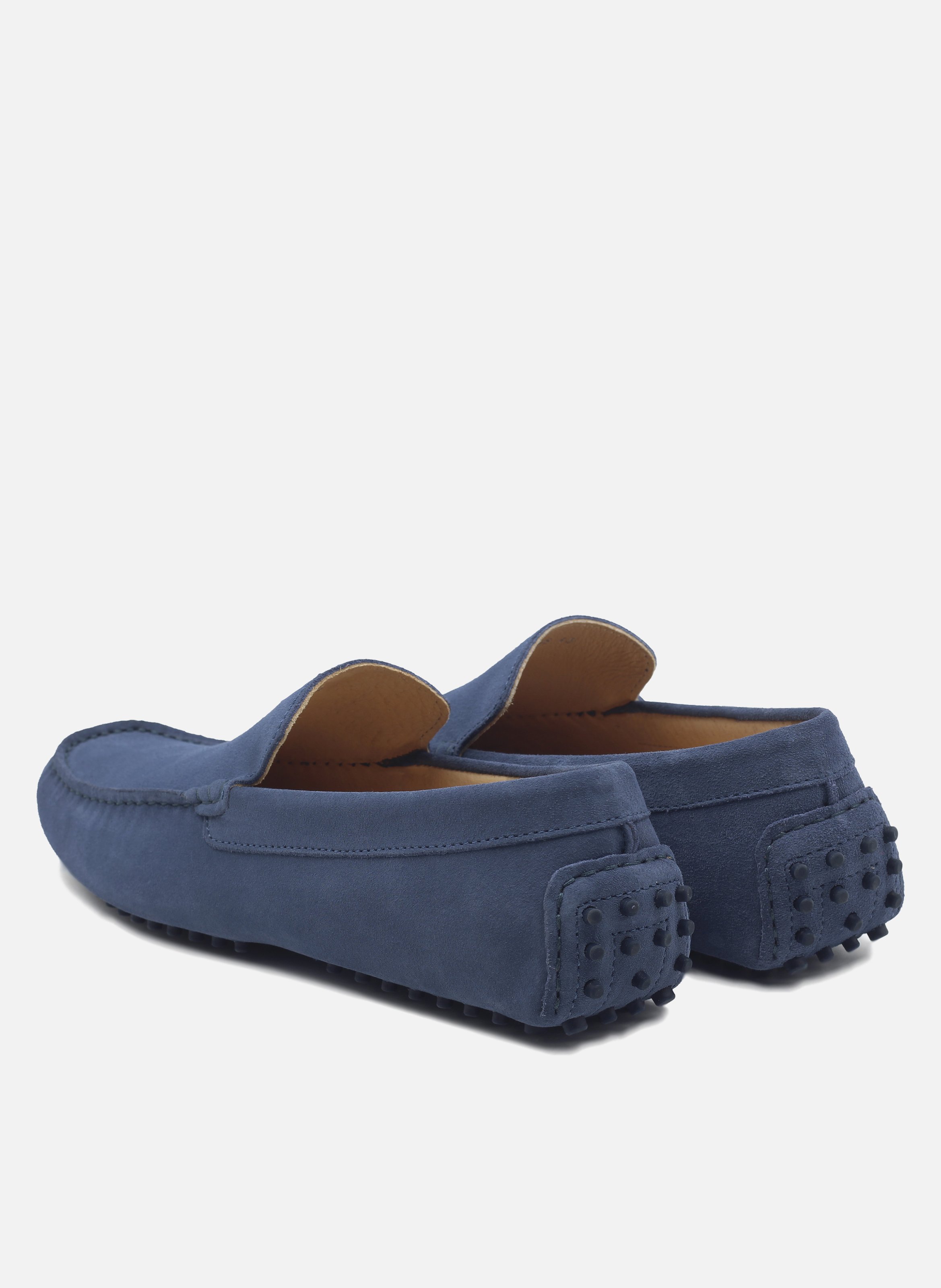 Suede leather pin loafers JULES & JENN Blue