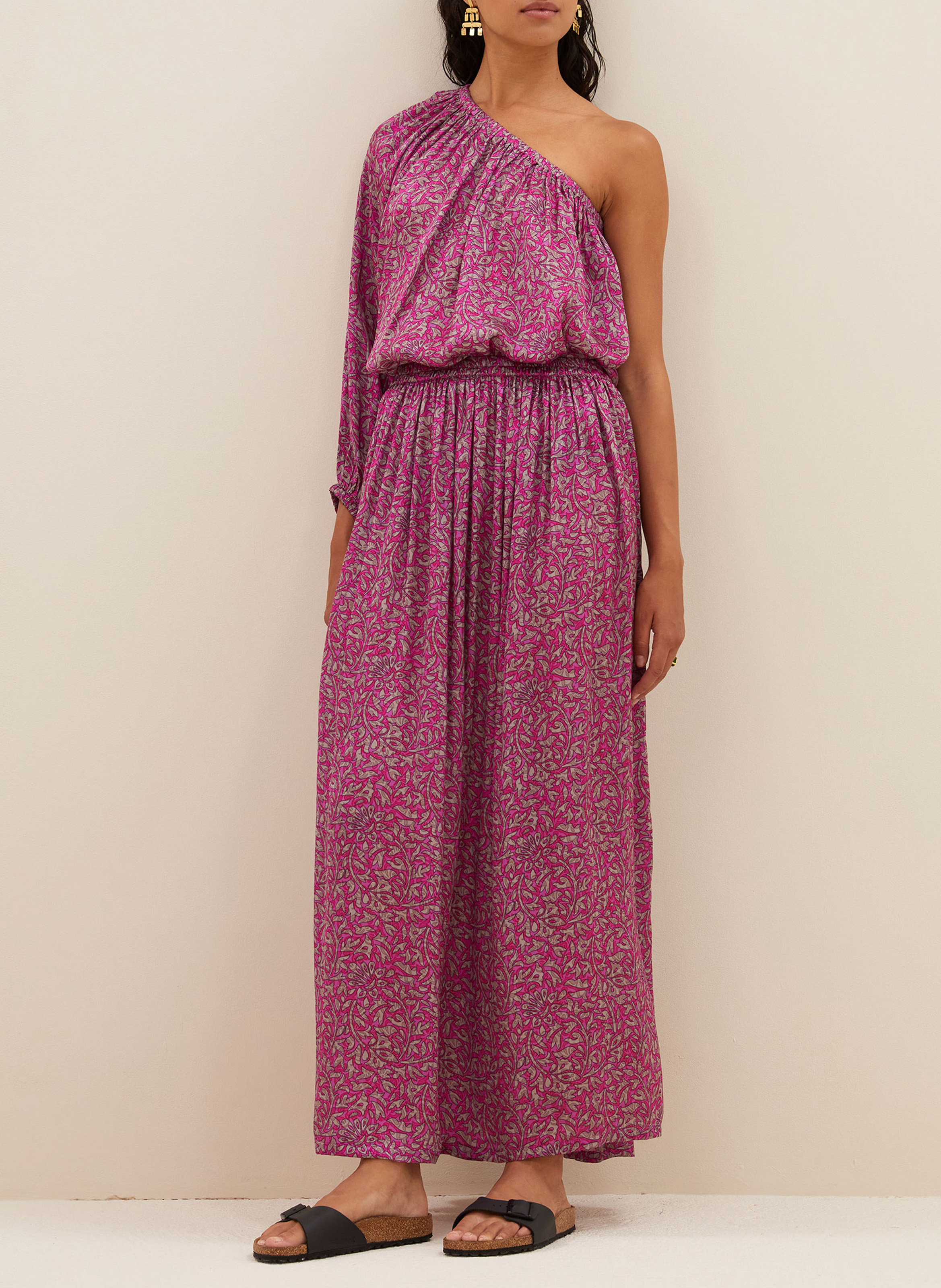 Straight printed blouse BY BAR Purple