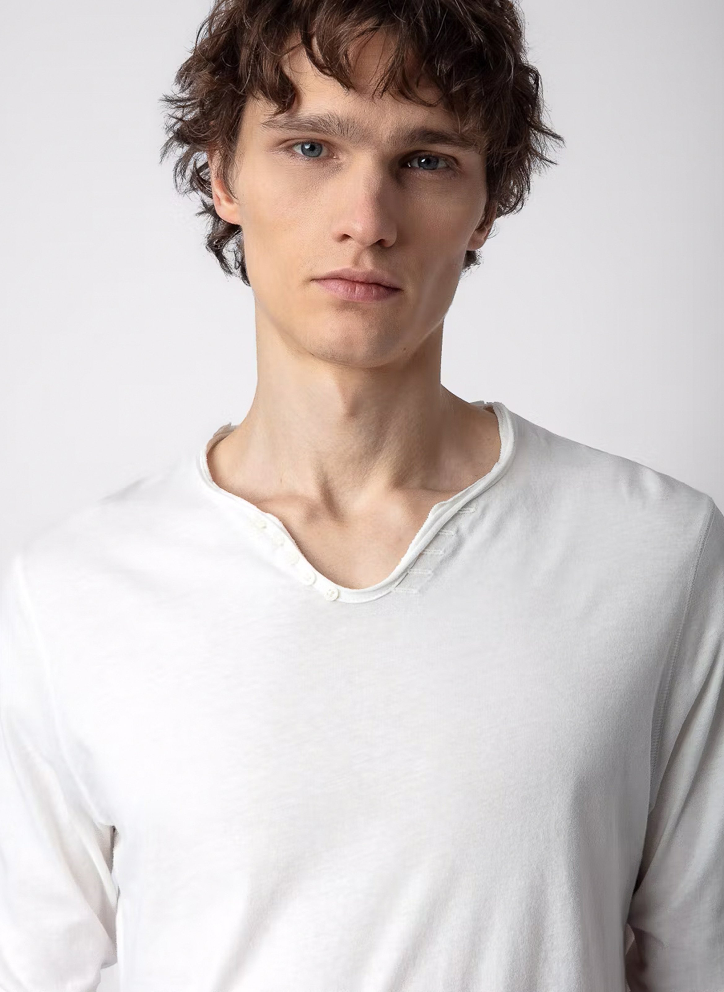 Tes-shirt droit en coton bio ZADIG&amp;VOLTAIRE Blanc